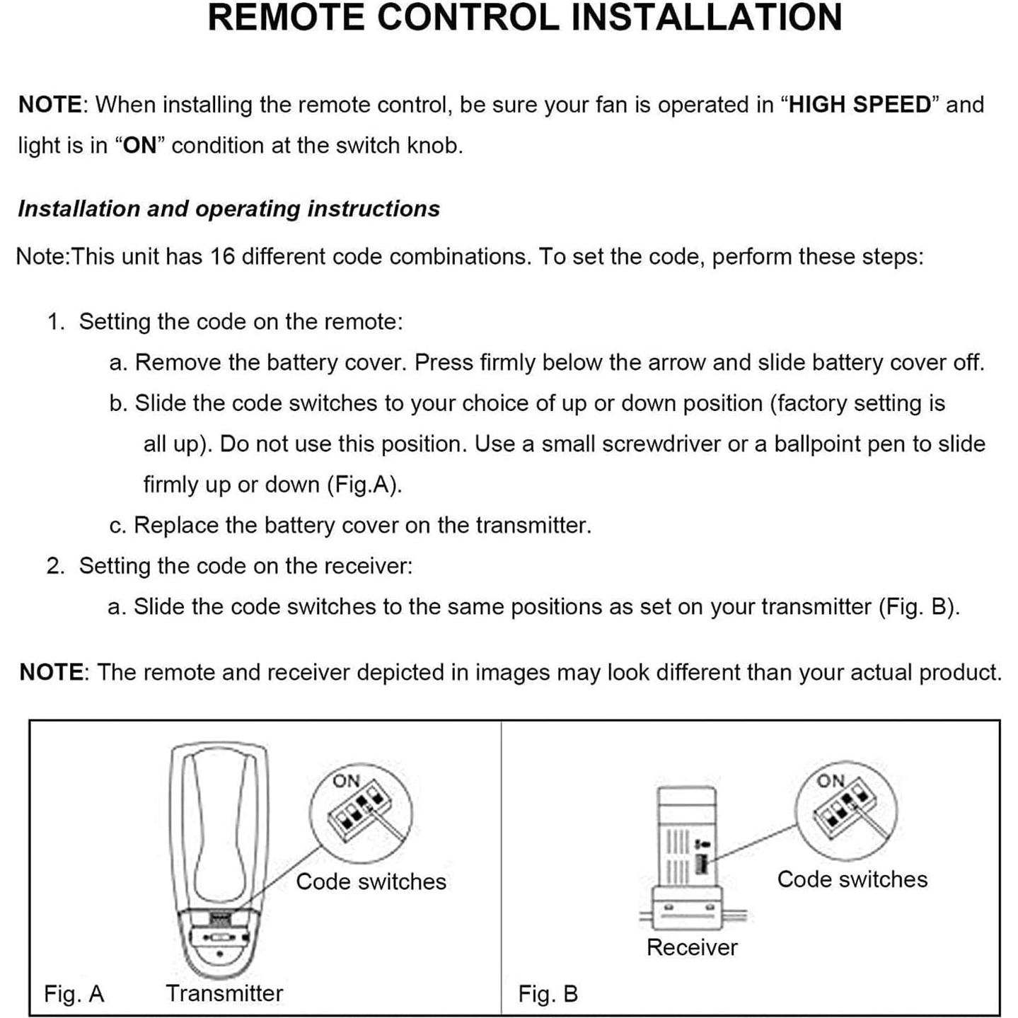 Control Remoto Universal para Ventilador de Techo Breeze Bay