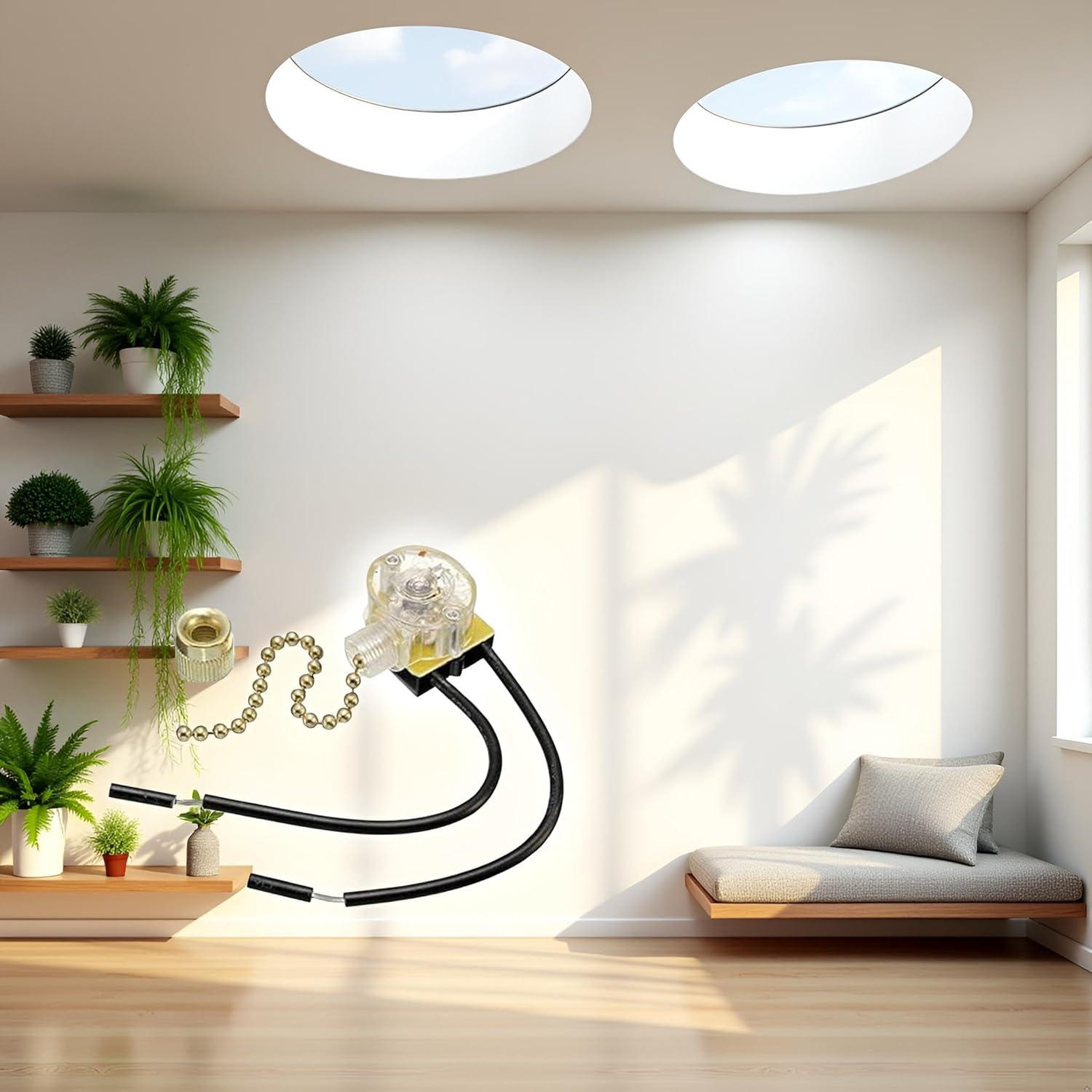 Cadena de Tirar de Reemplazo BWESOO para Ventilador de Techo