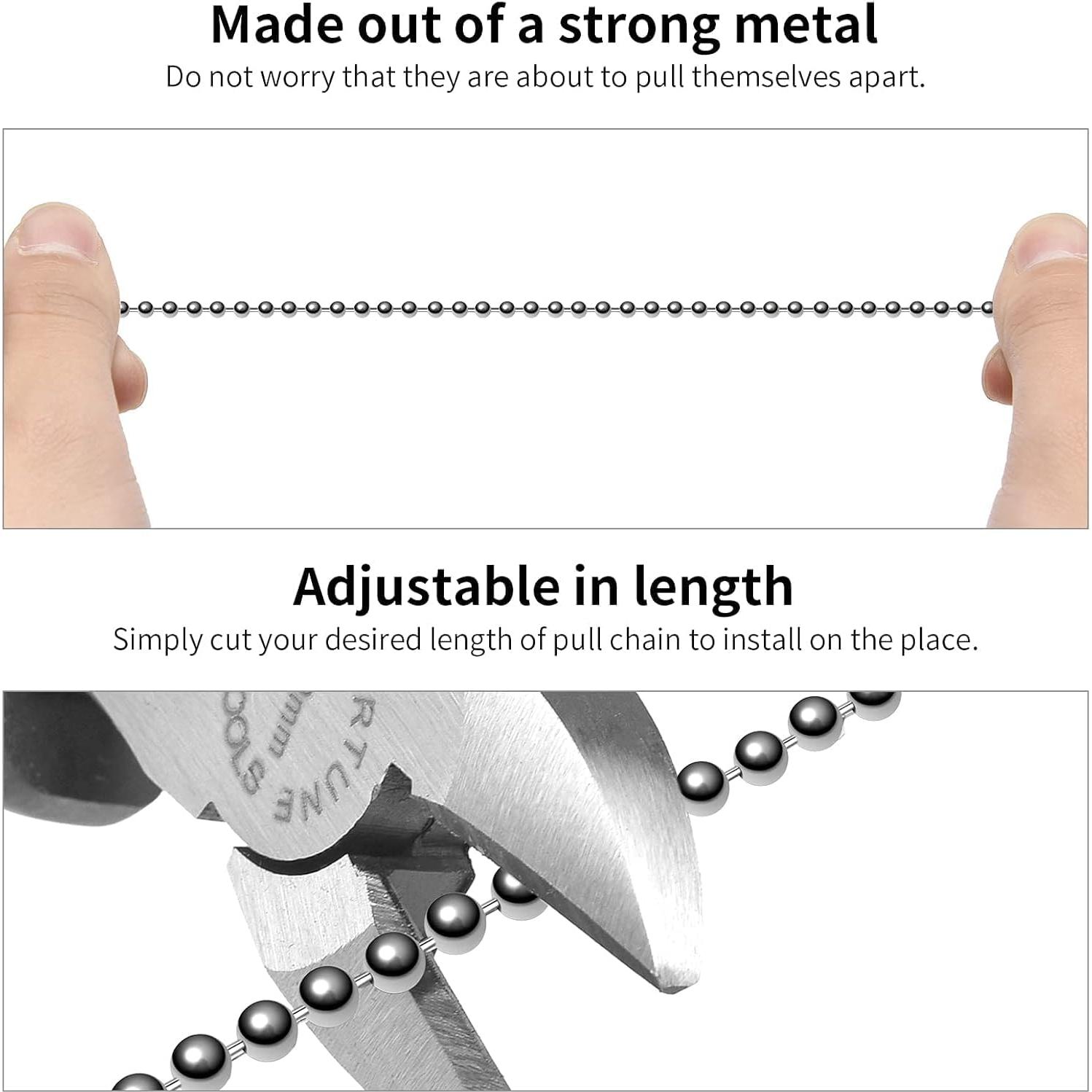 Cadena de Tirar para Ventilador de Techo SmoTecQ 61 cm Plata