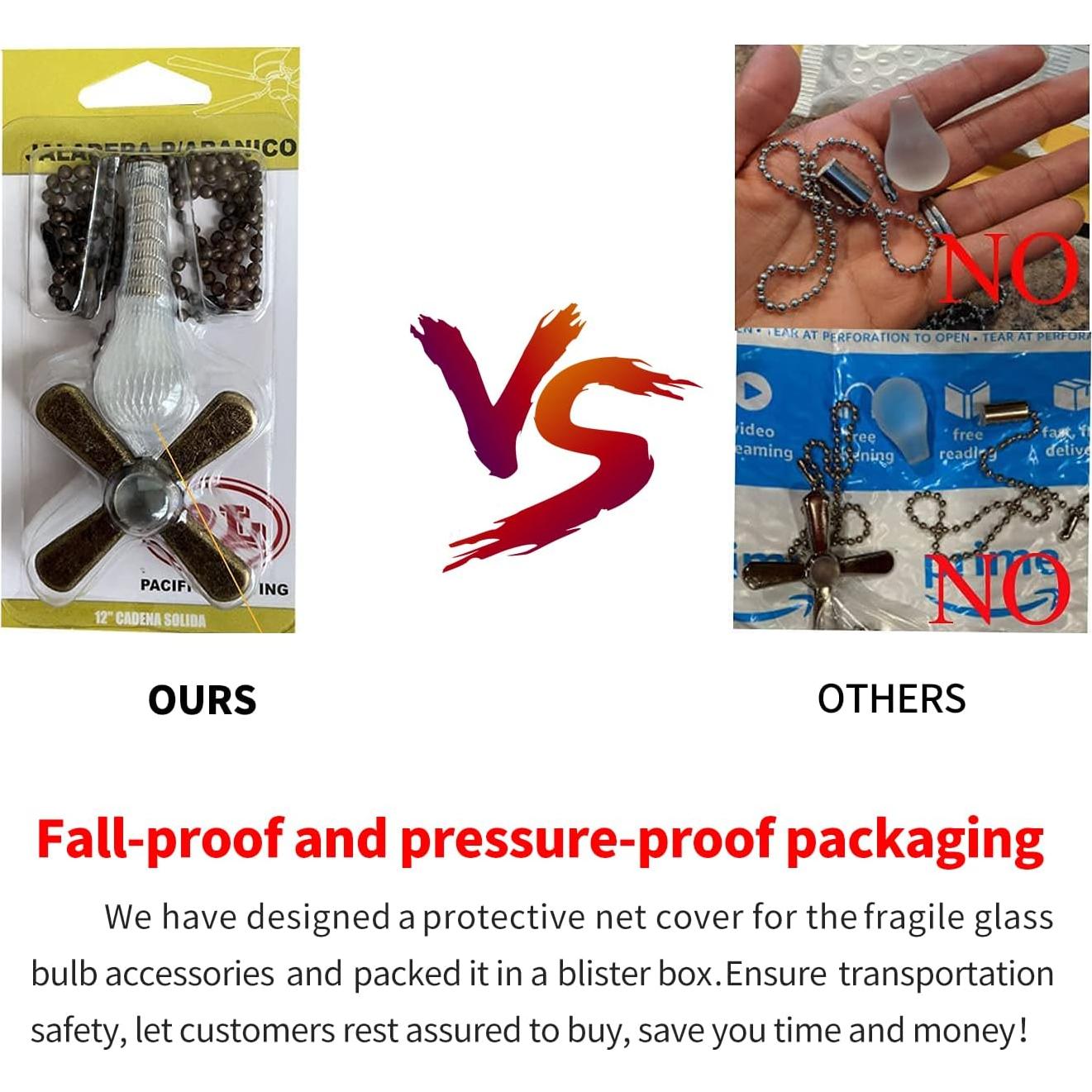 Extensor de cadena de tirón para ventilador de techo Antiguo