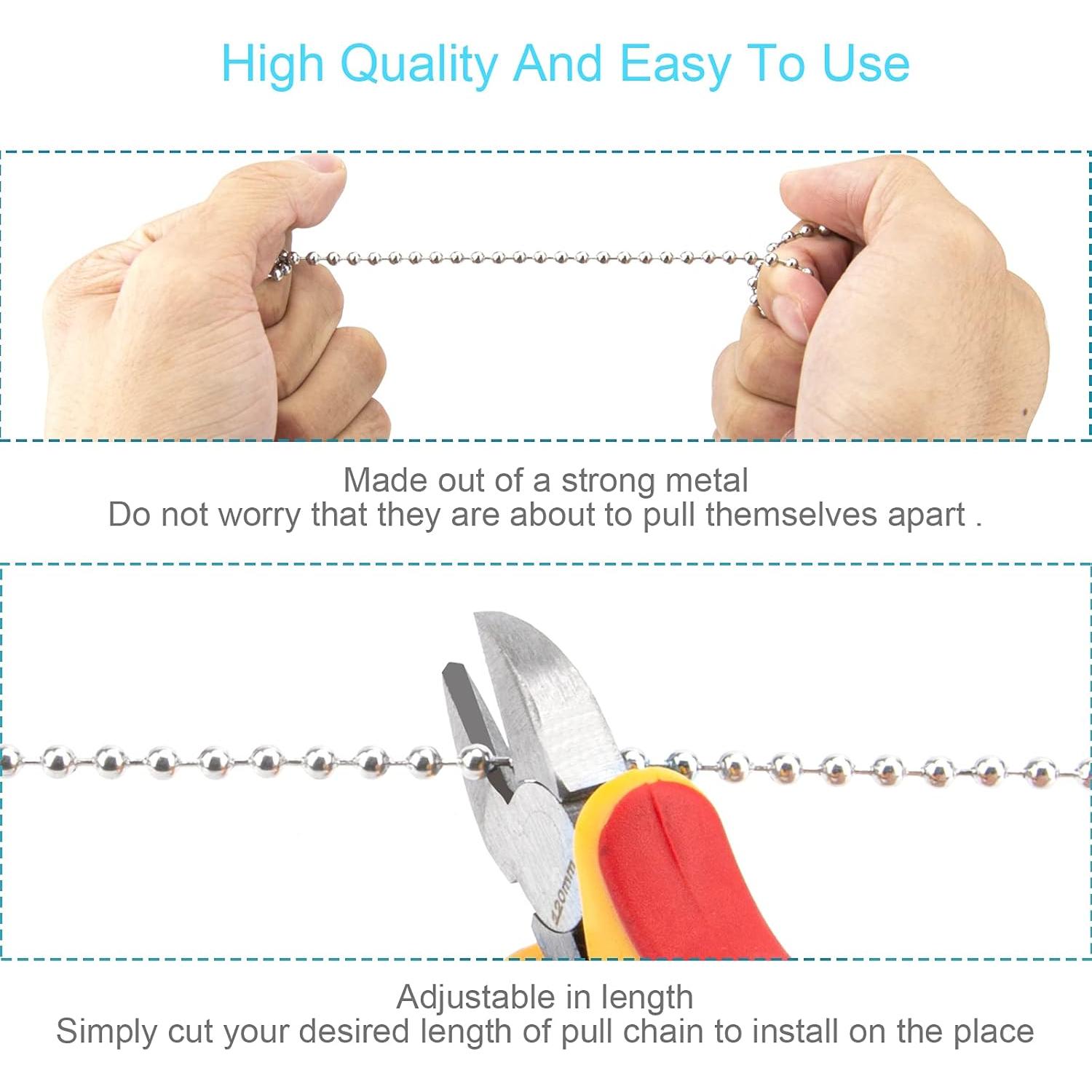 Cadenas de Tirar para Ventilador de Techo Lingtong 2PCS 55.88cm