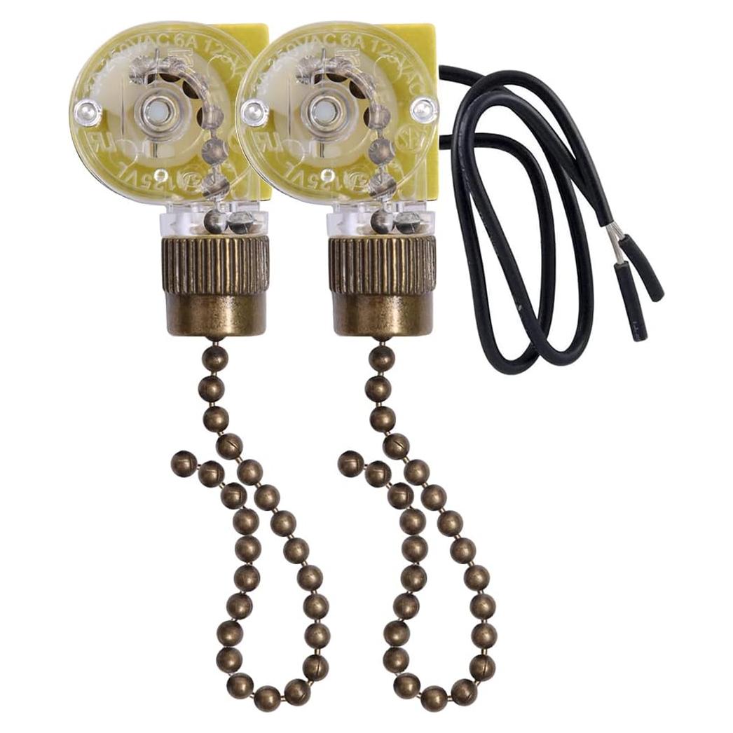 Interruptor de Luz Zing Ear ZE-109 para Ventiladores y Lámparas