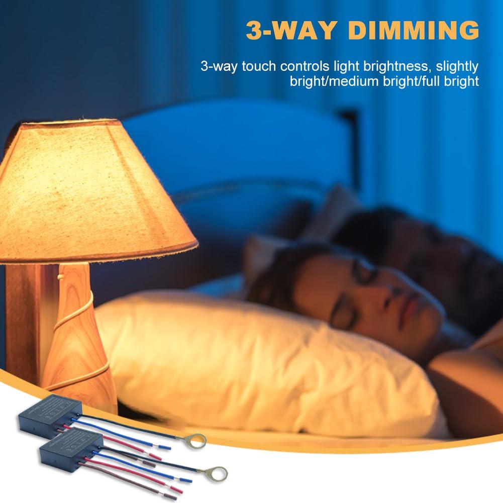 Interruptor Regulador Táctil 2 Piezas EMVANV 3 Niveles