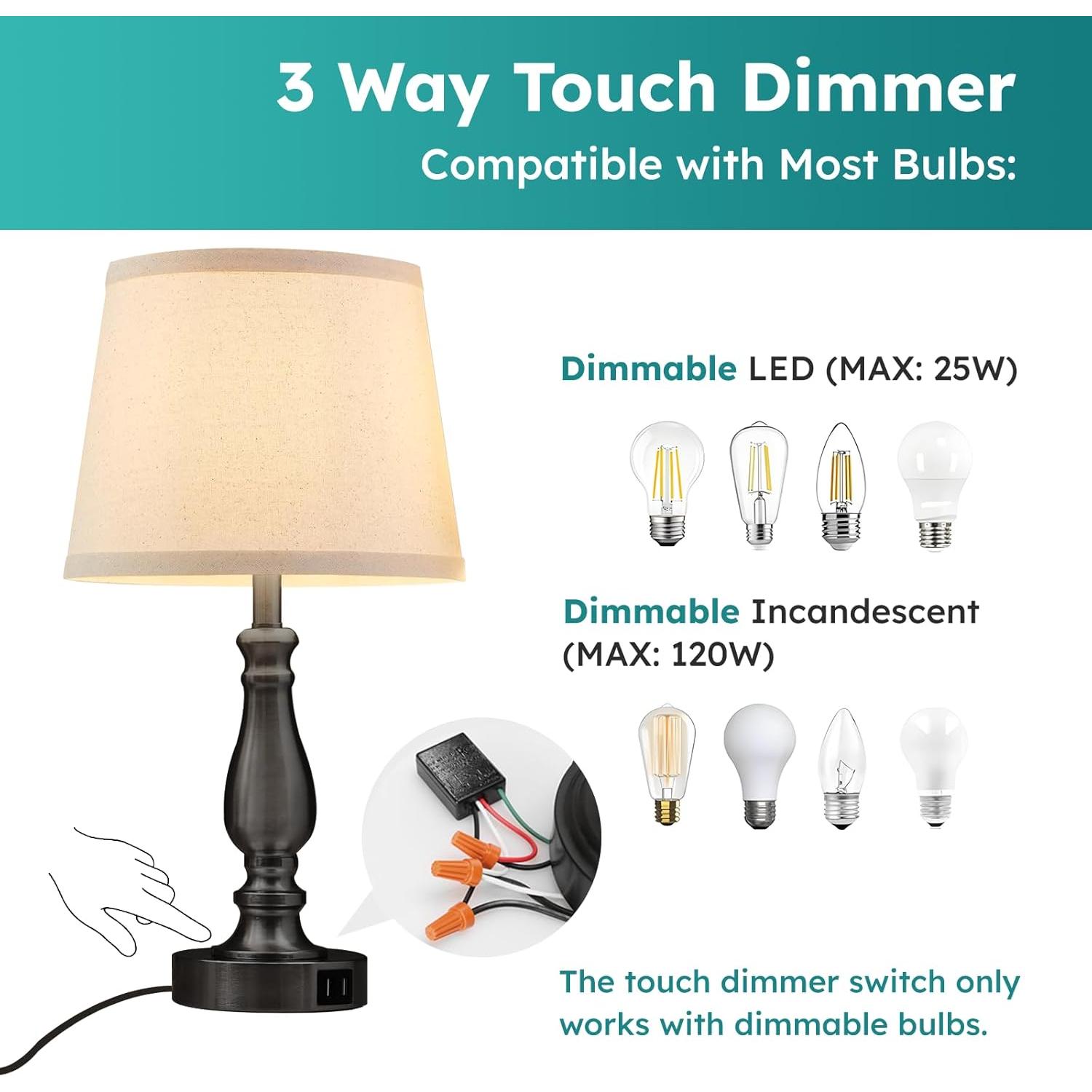 Módulo de Control Táctil Dimmable 3 Vías Basdien para Lámpara