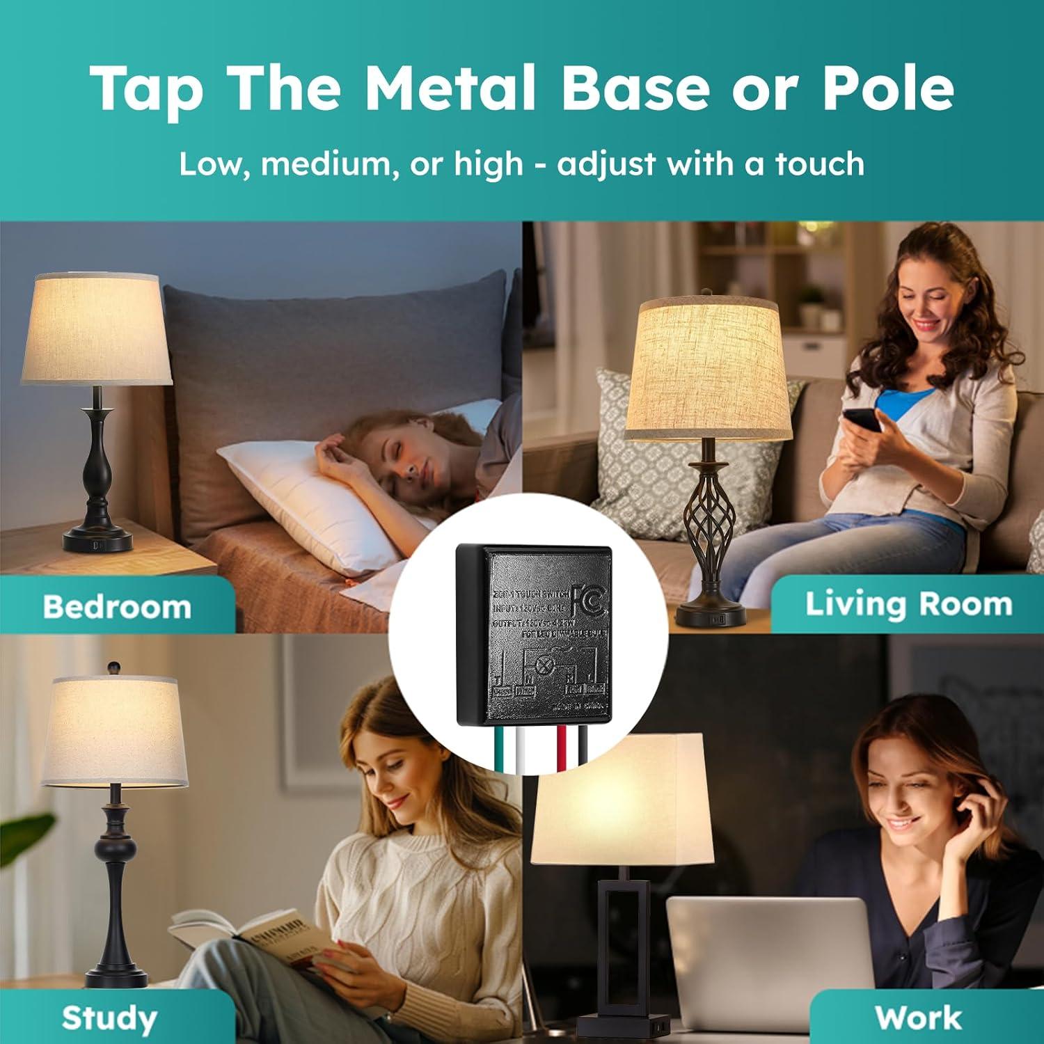 Módulo de Control Táctil Dimmable 3 Vías Basdien para Lámpara