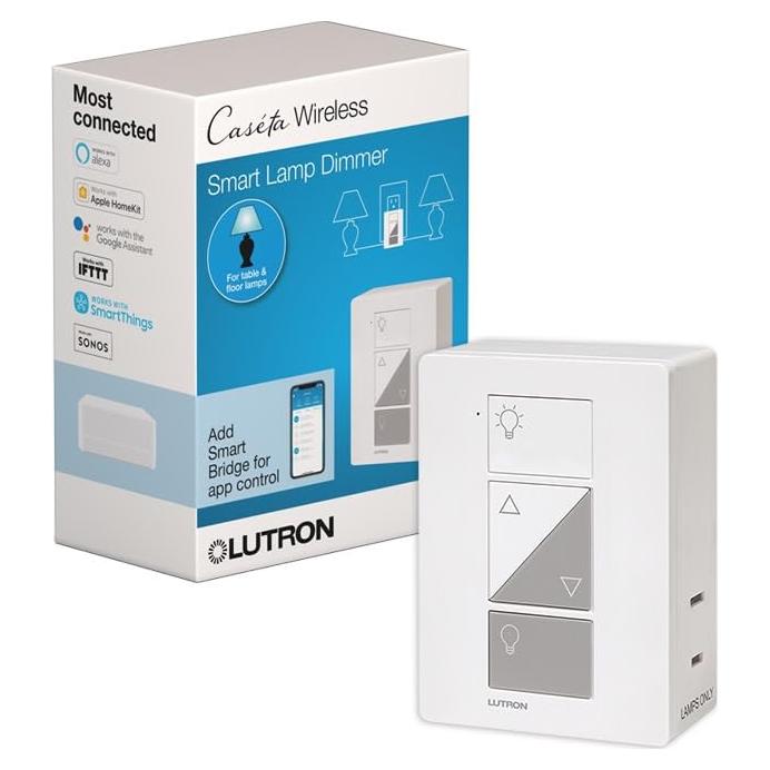 Regulador de Luz Inteligente Enchufable Lutron Caseta PD-3PCL-WH