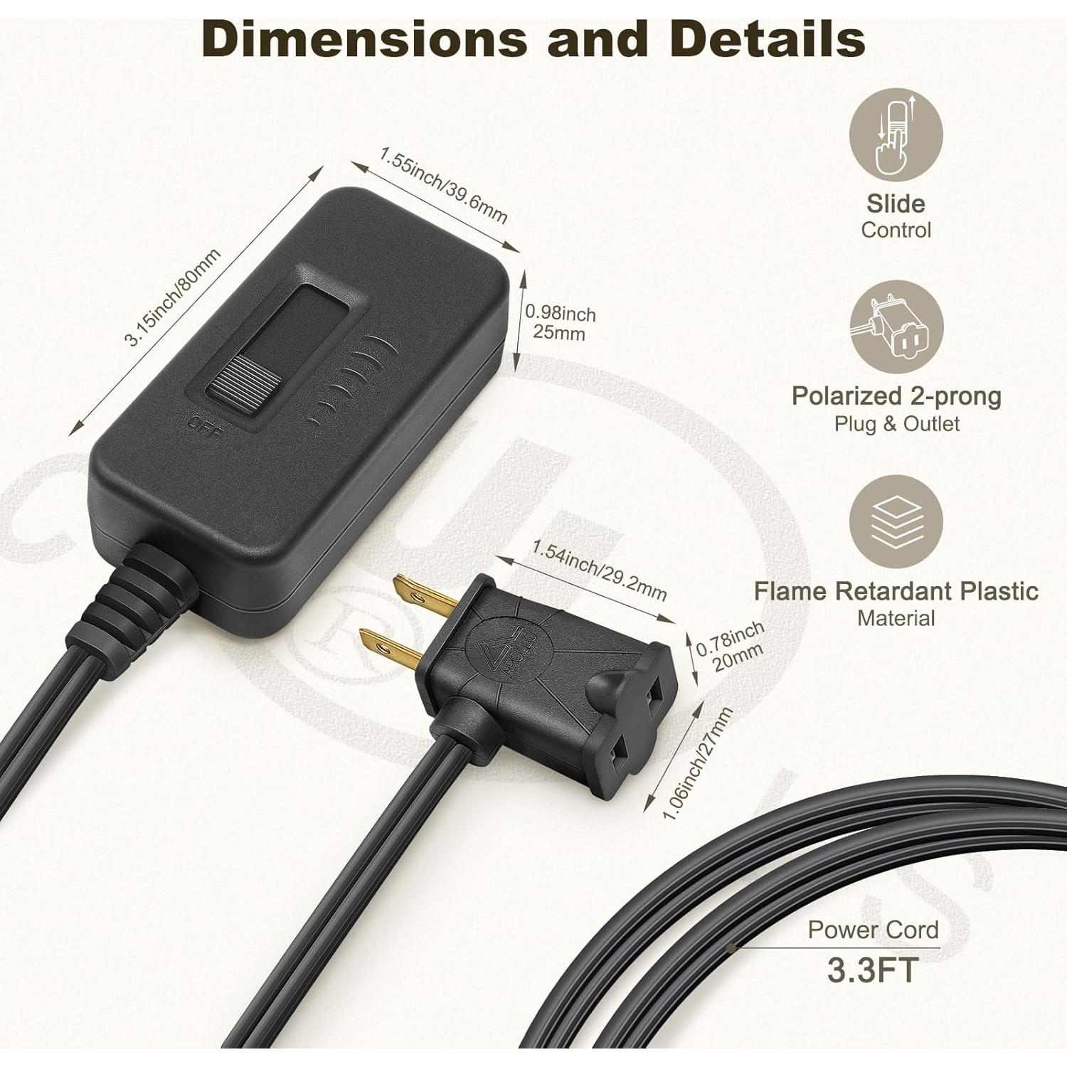 Regulador de Luz DiCUNO para Lámparas 100W LED y 300W Incandescentes