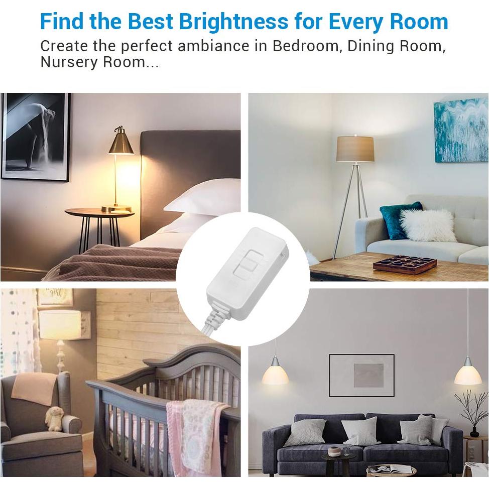 Regulador de Luz Enchufable Dewenwils 100W LED/CFL Blanco