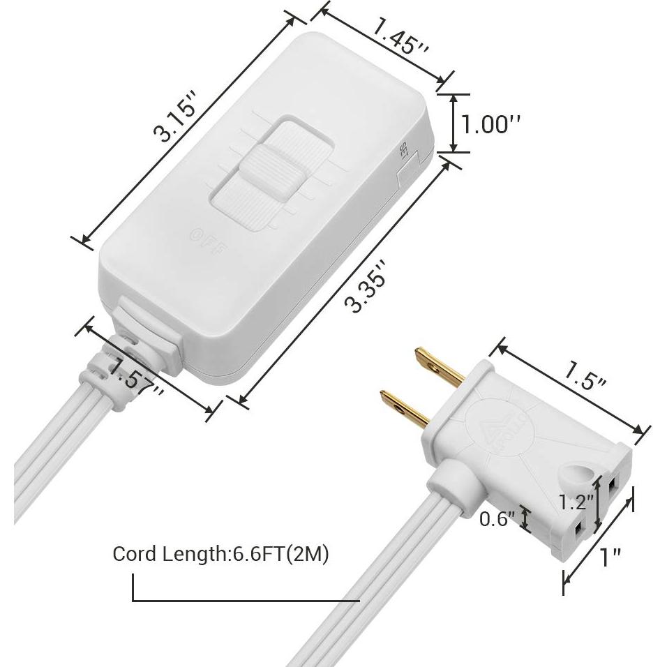 Regulador de Luz Enchufable Dewenwils 100W LED/CFL Blanco