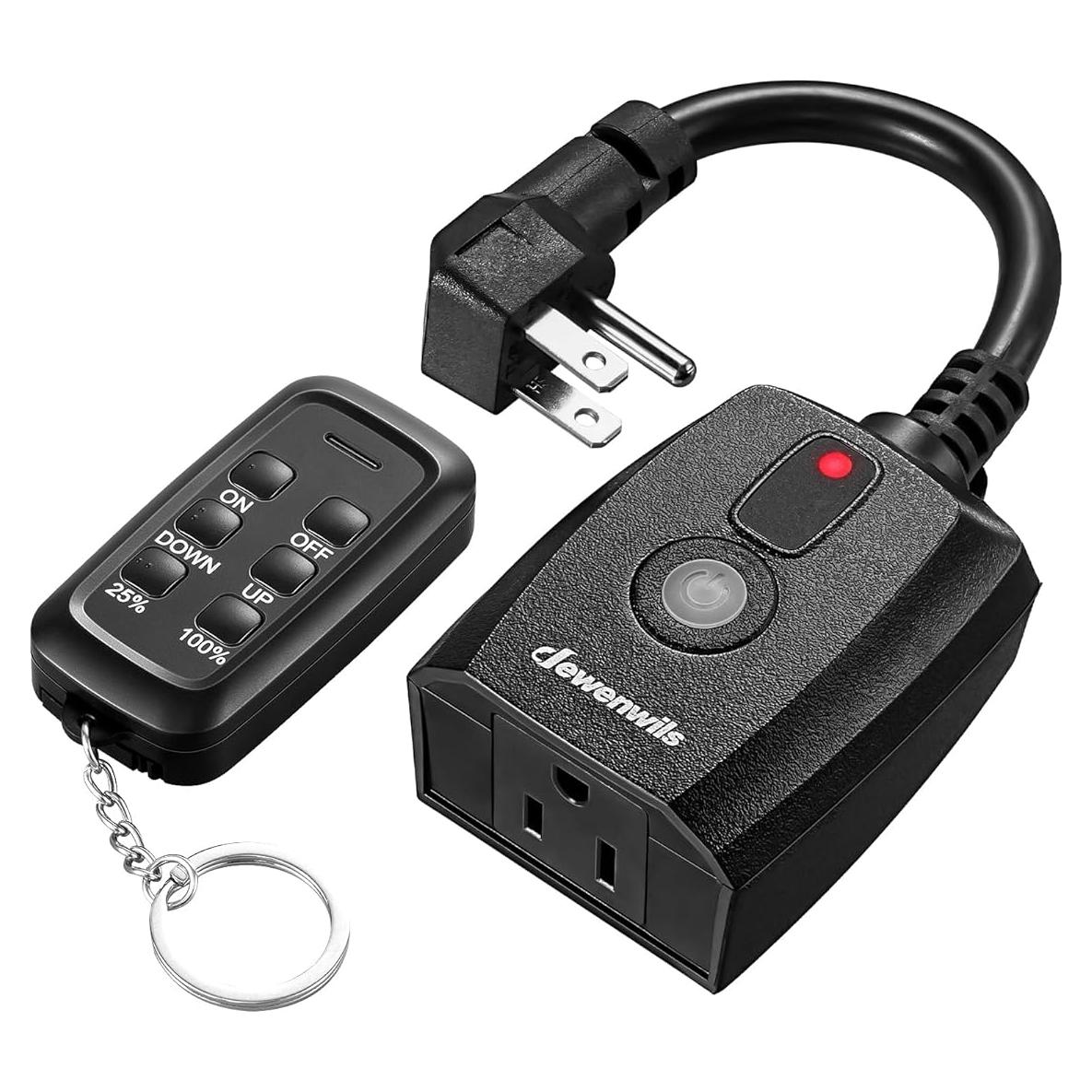 Regulador de Luces Exterior Dewenwils 150W LED Control Remoto