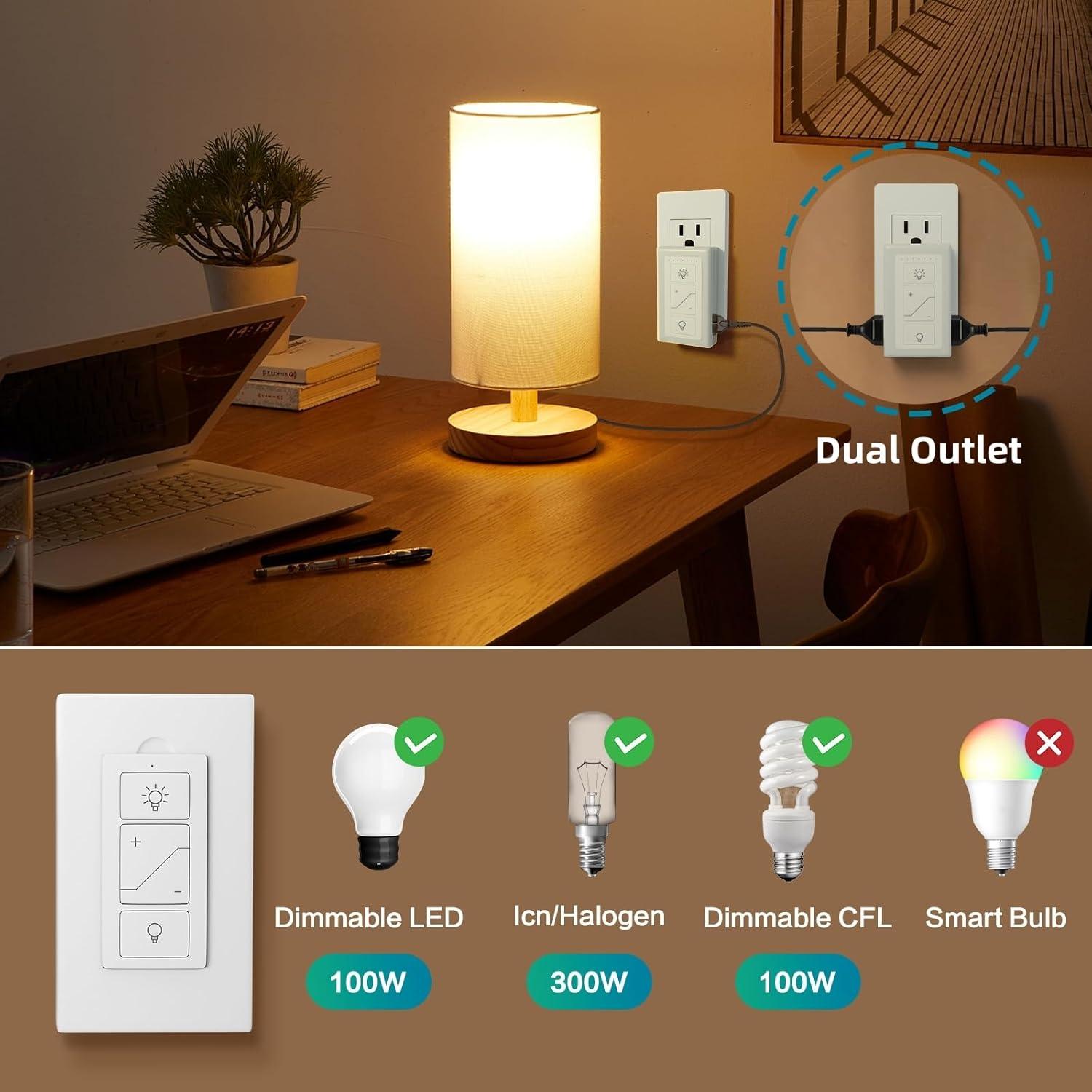 Atenuador de luz inteligente Sunmerit con control remoto y Alexa
