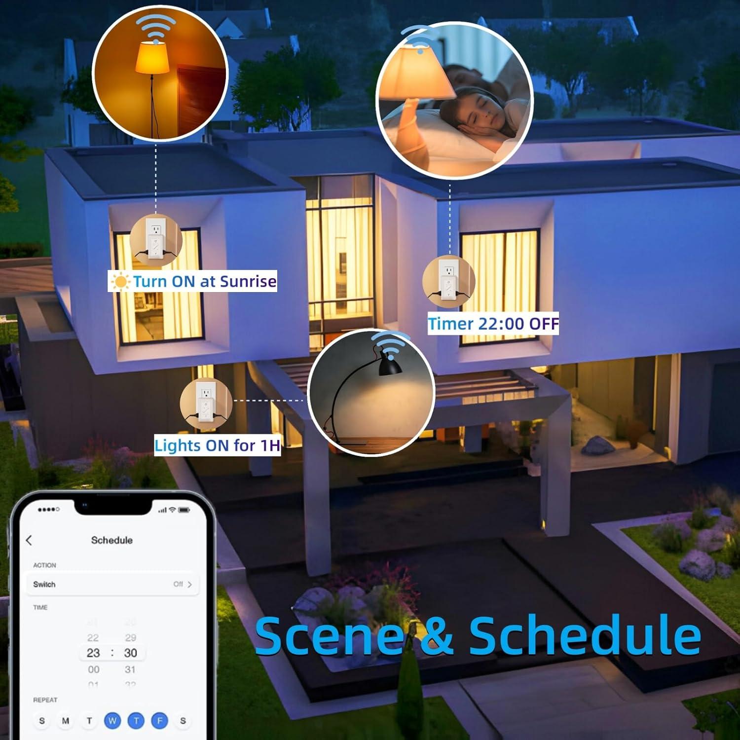 Atenuador de luz inteligente Sunmerit con control remoto y Alexa