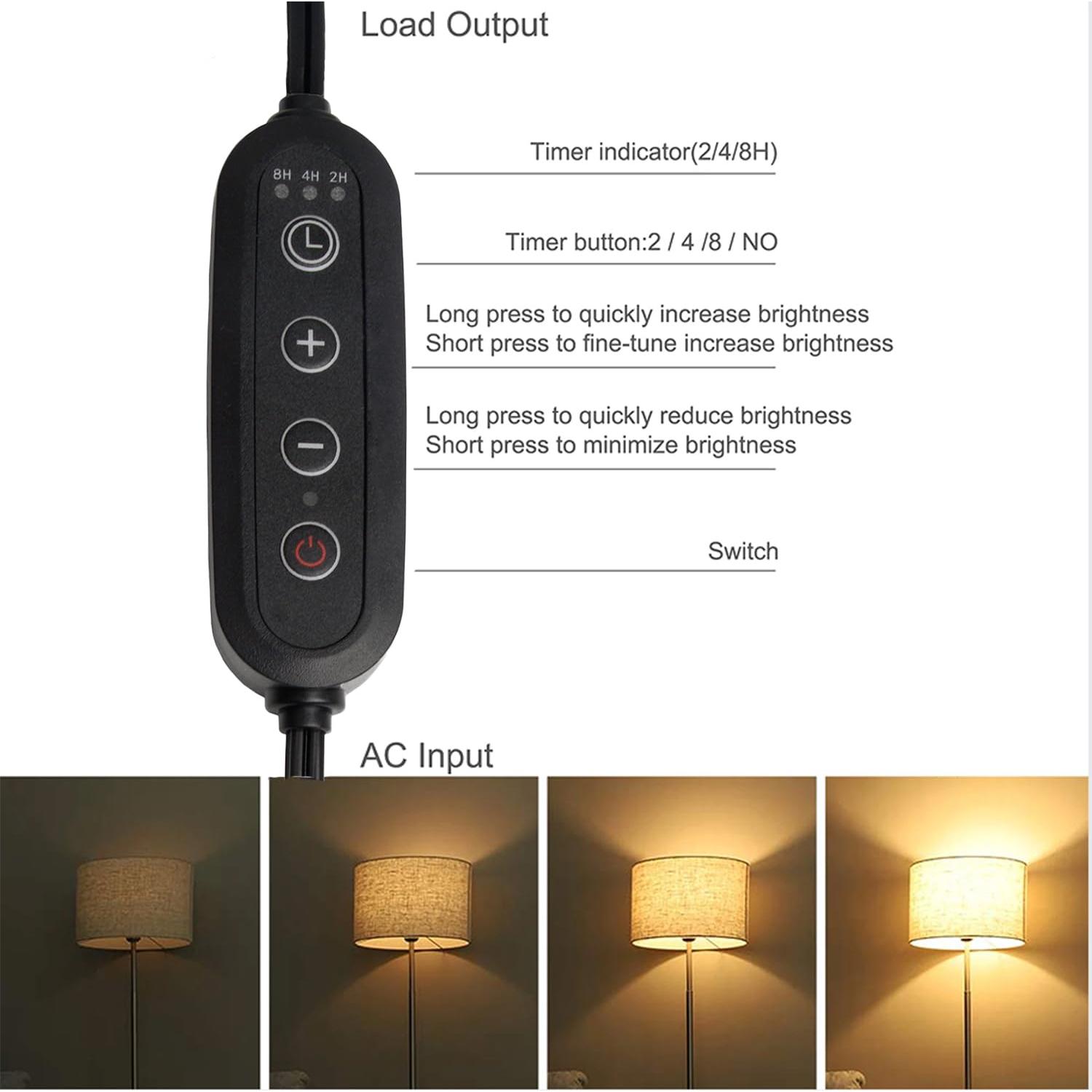2 Pack Interruptor Regulador Temporizado 1.8m DD BEST 100W