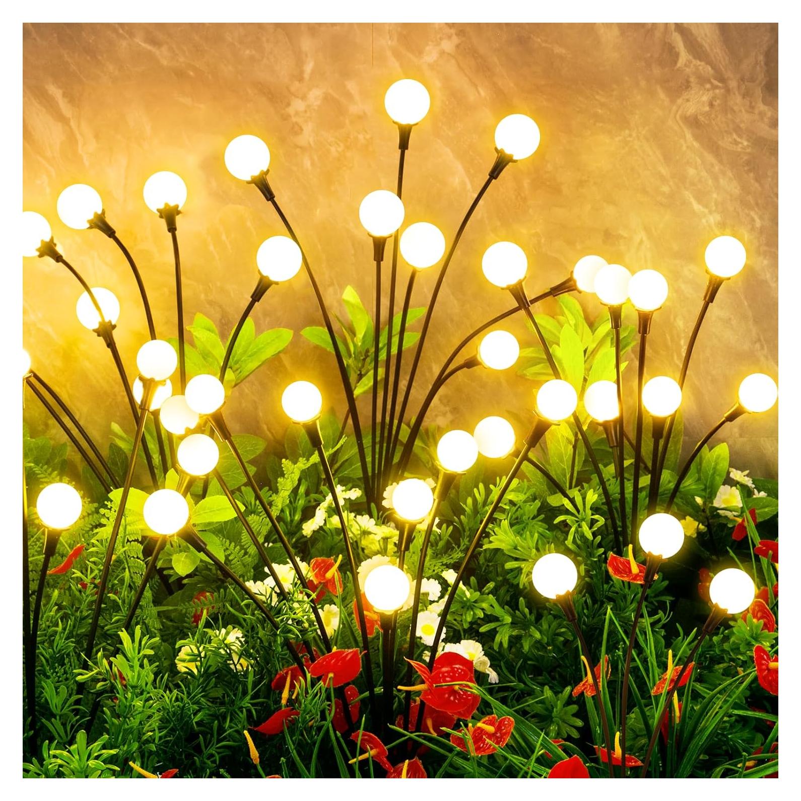 Luces Solares para Jardín VIGNUTO 4 Paquetes 32 LEDs IP65