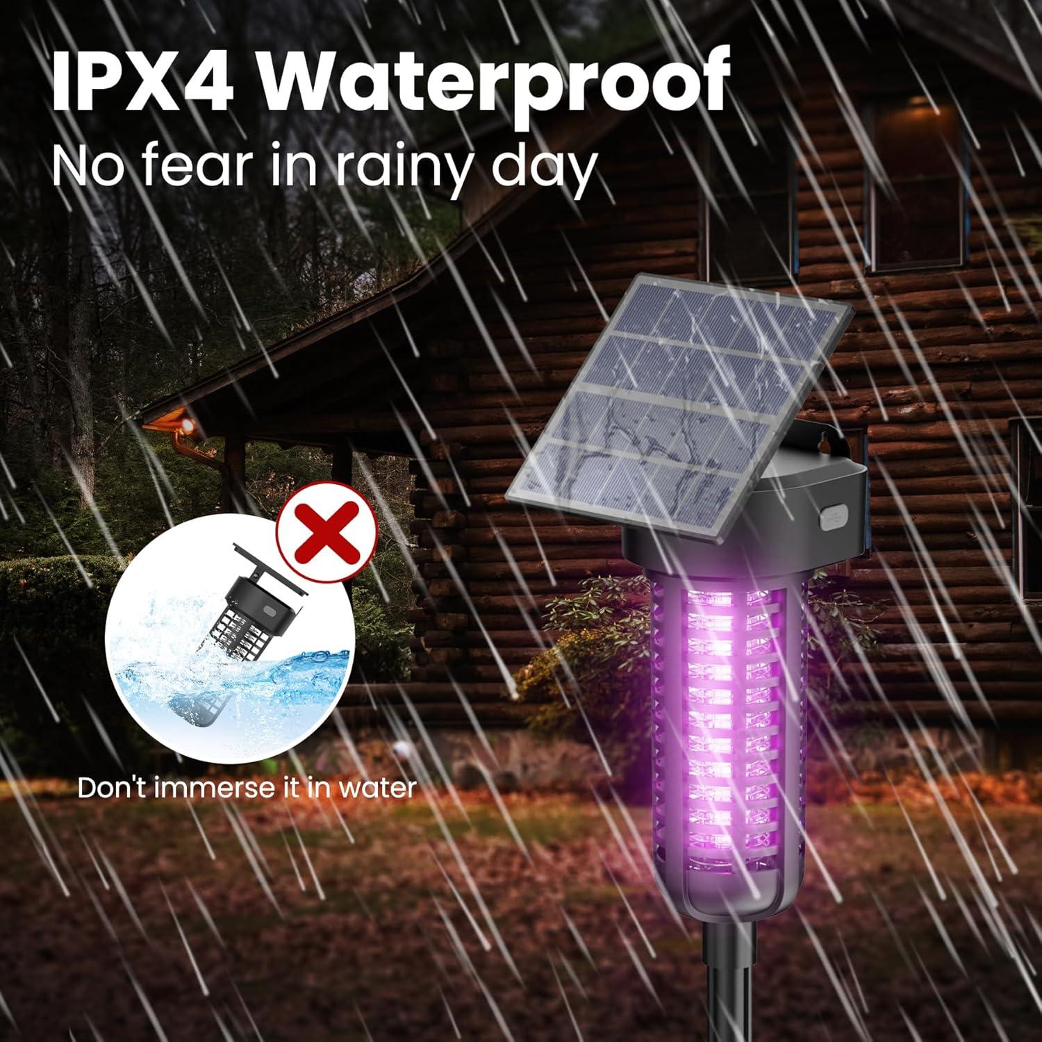 Zapper de Insectos Solar P PEST SNIPER 2 Unidades Impermeable