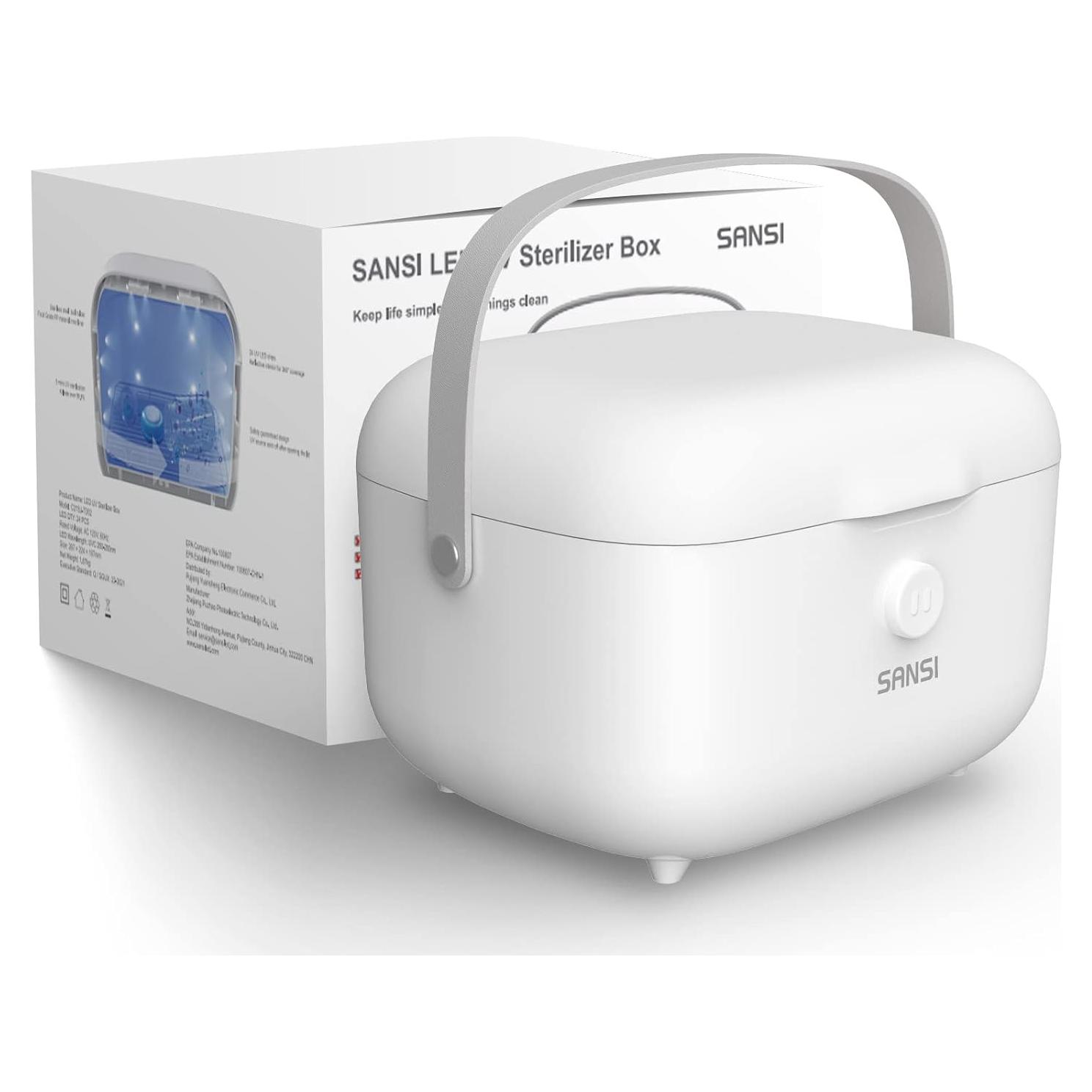 Caja Desinfectante UV SANSI 5.1L con Chips UVC 360°