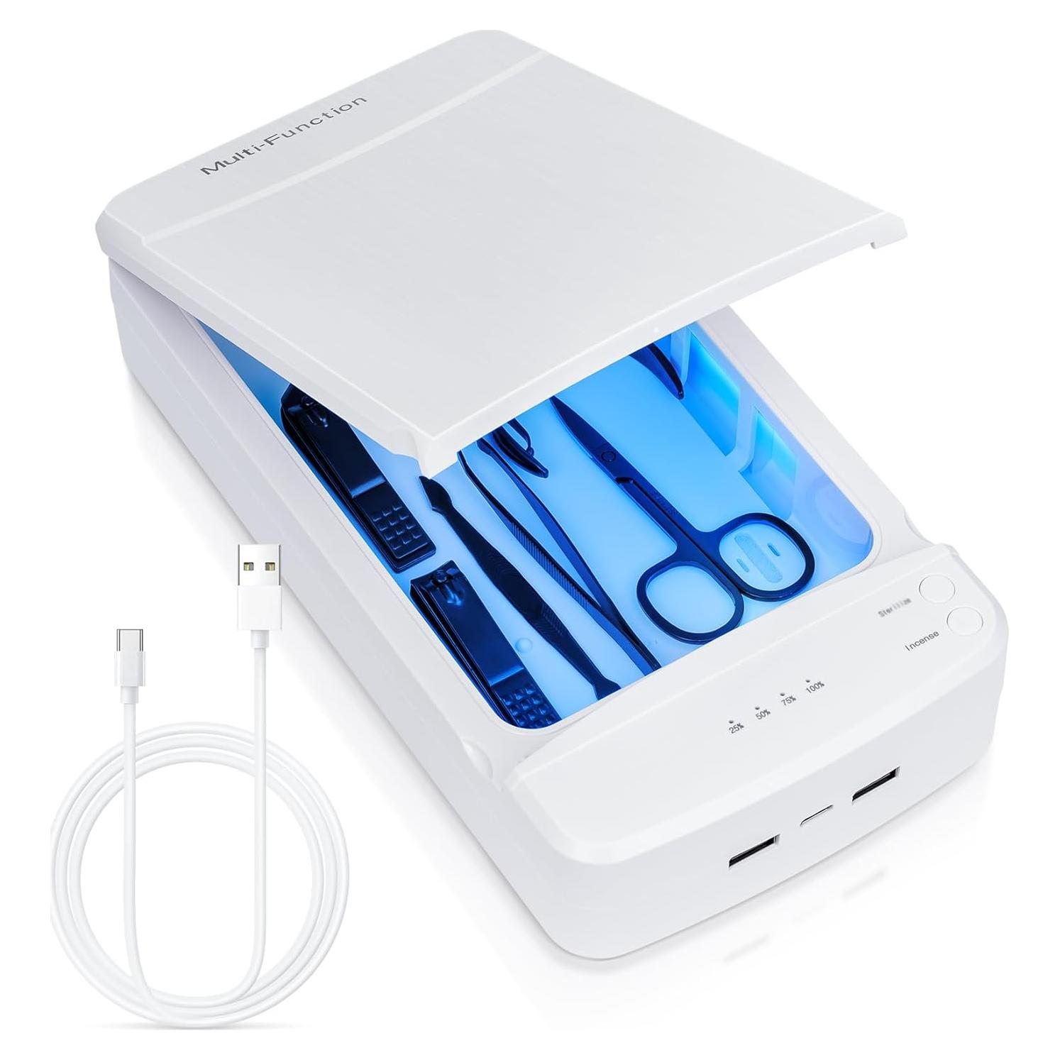 Esterilizador de Herramientas de Uñas LXIANGN Luz Azul 18.18x21.78cm