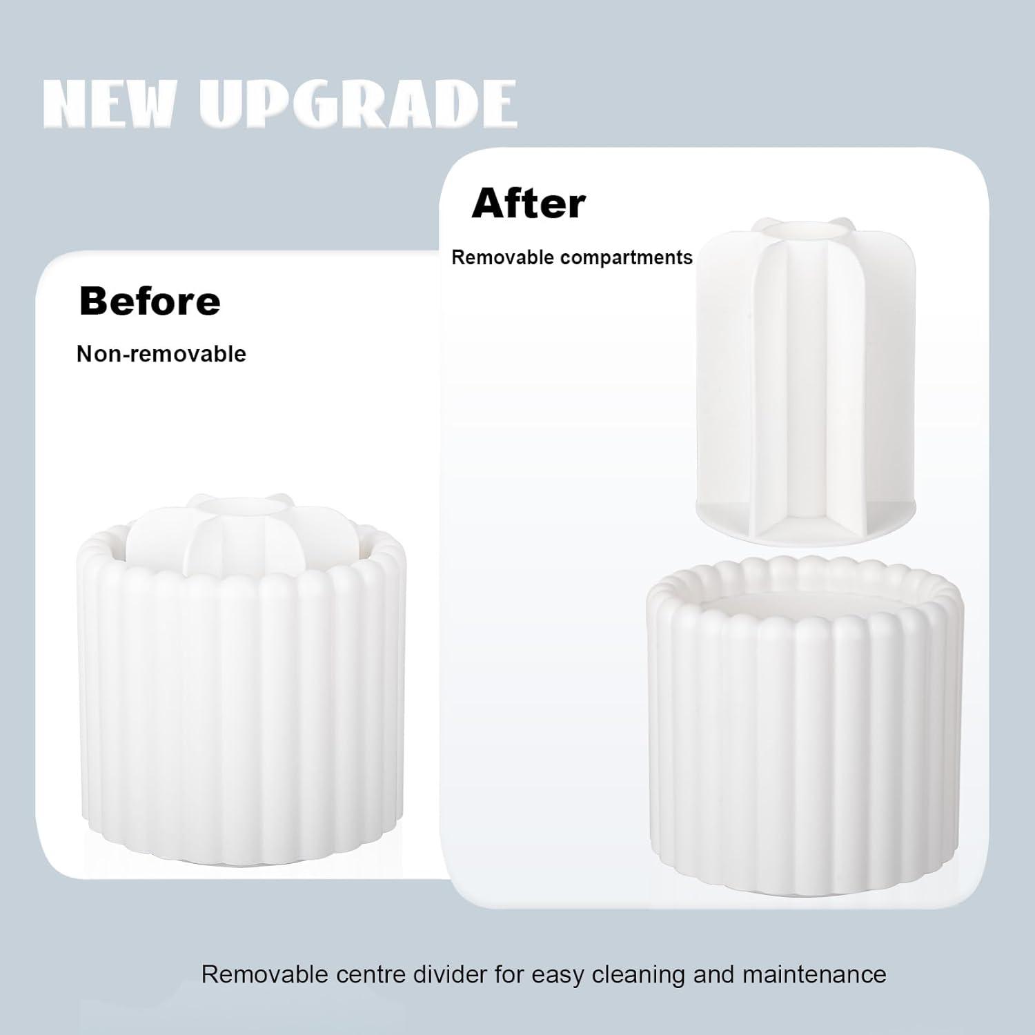 Soporte Rotatorio para Brochas de Maquillaje Anyoifax 7 Compartimentos