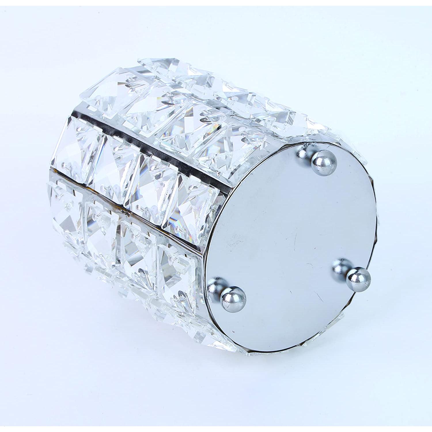 Organizador de Brochas de Maquillaje Aila Cristal Dorado 10.5x12cm