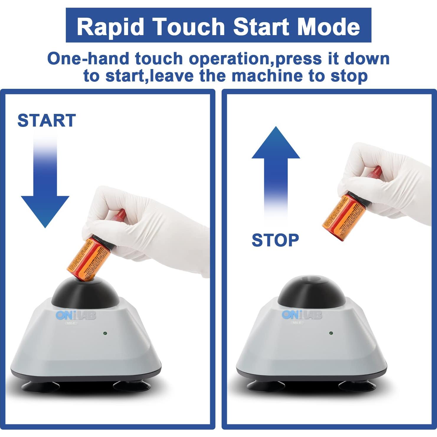 Mezclador Vortex Mini DLAB MX-E para Laboratorio 3000 rpm
