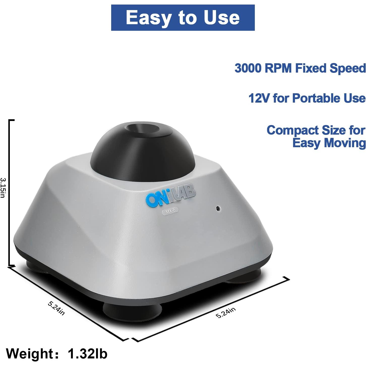 Mezclador Vortex Mini DLAB MX-E para Laboratorio 3000 rpm