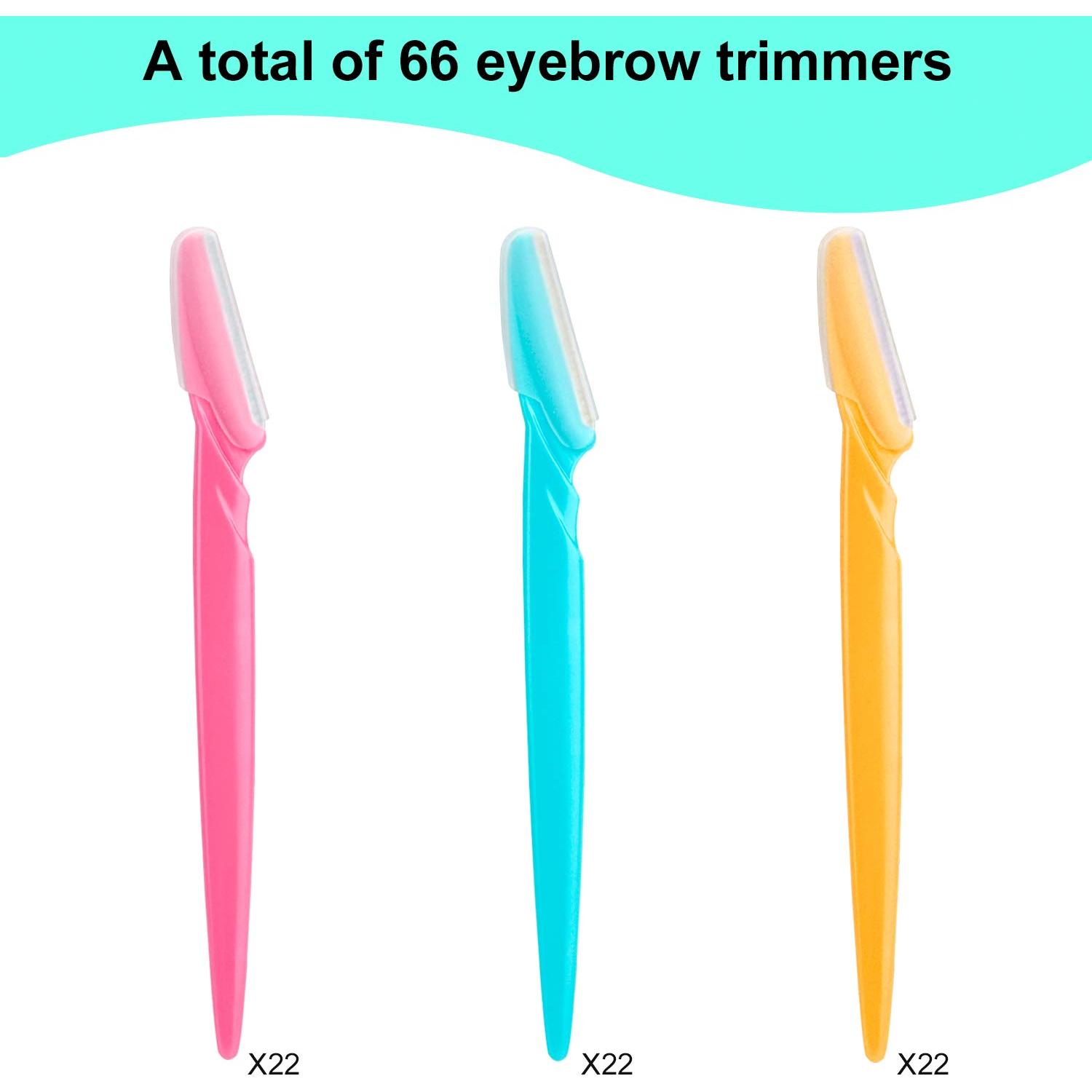 66 Cuchillas de Cejas y Afeitadora Facial Colovis - Seguras y Multifuncionales