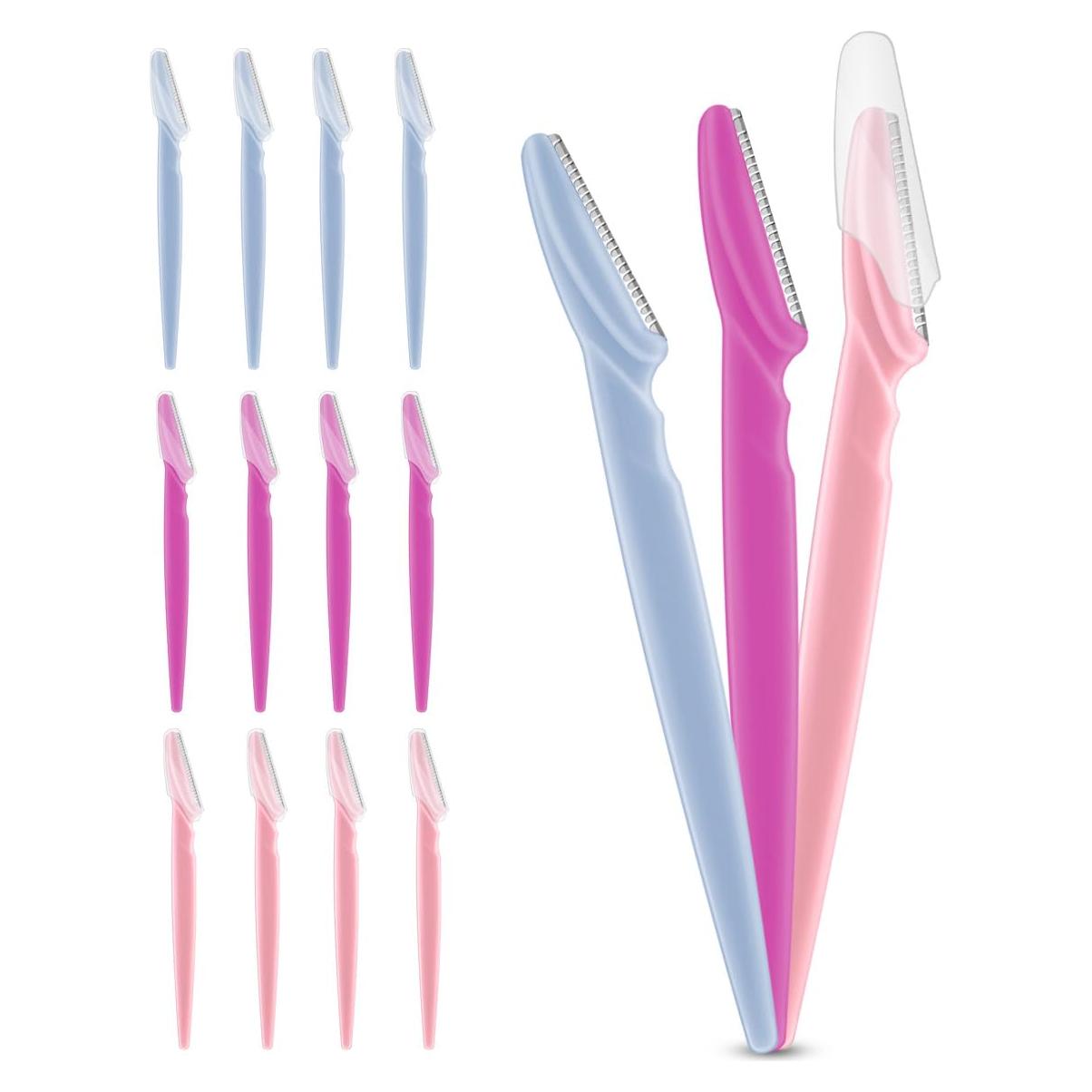 Cuchillas de Cejas TTSAM 12 Piezas Acero Inoxidable Multifuncional