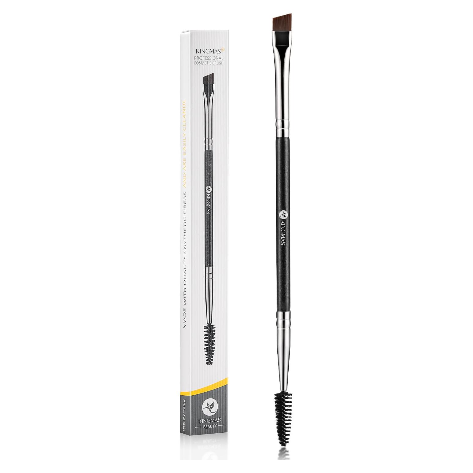 Brocha para Cejas KINGMAS Doble Extremo con Spoolie 15cm