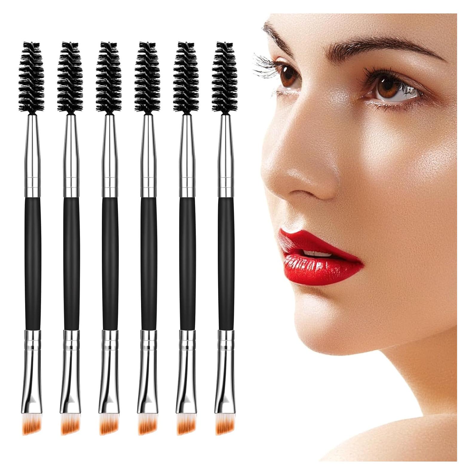 6 Pcs Cepillos de Cejas y Pestañas Yoizyfree 13.2 cm