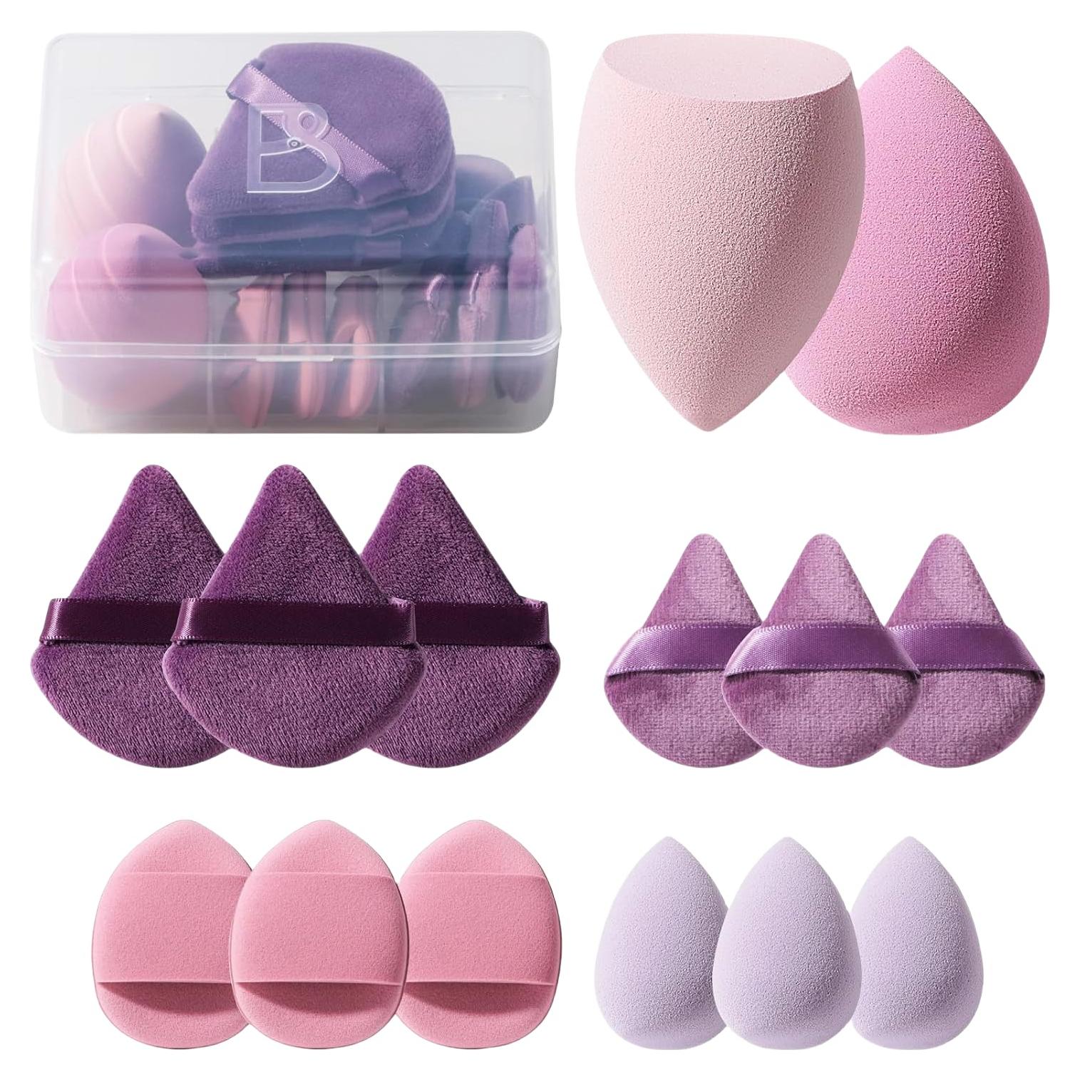 Juego de Esponjas de Maquillaje BS-MALL 14 Pcs Multicolores