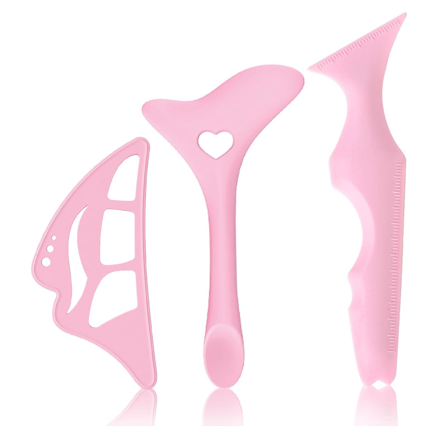 Set de Plantillas para Delineador de Ojos DAGEDA - 3 Piezas Silicona