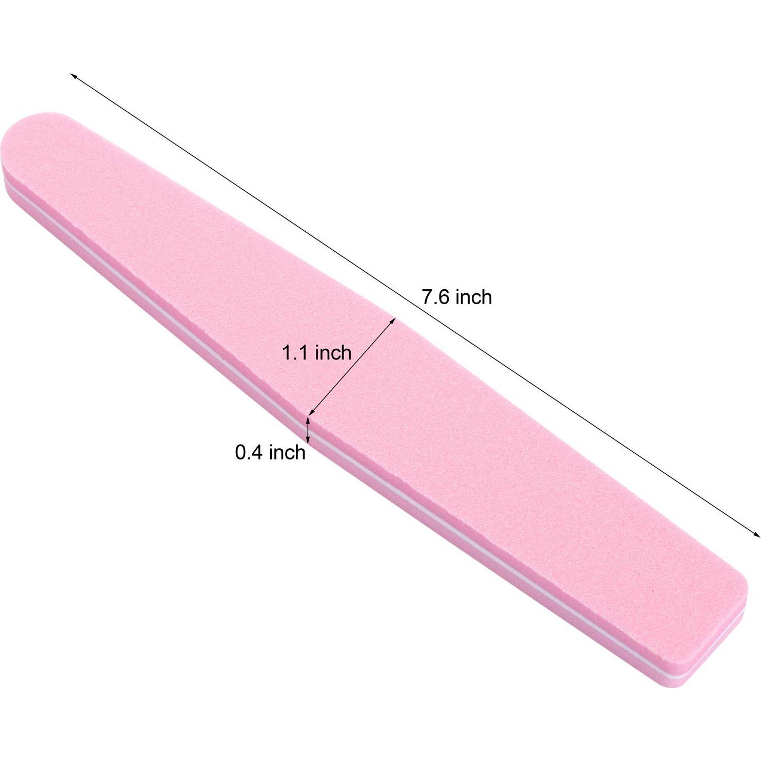 Bloques de Pulido de Uñas LoveBB 20 Pack Rosa 100/180 Grano