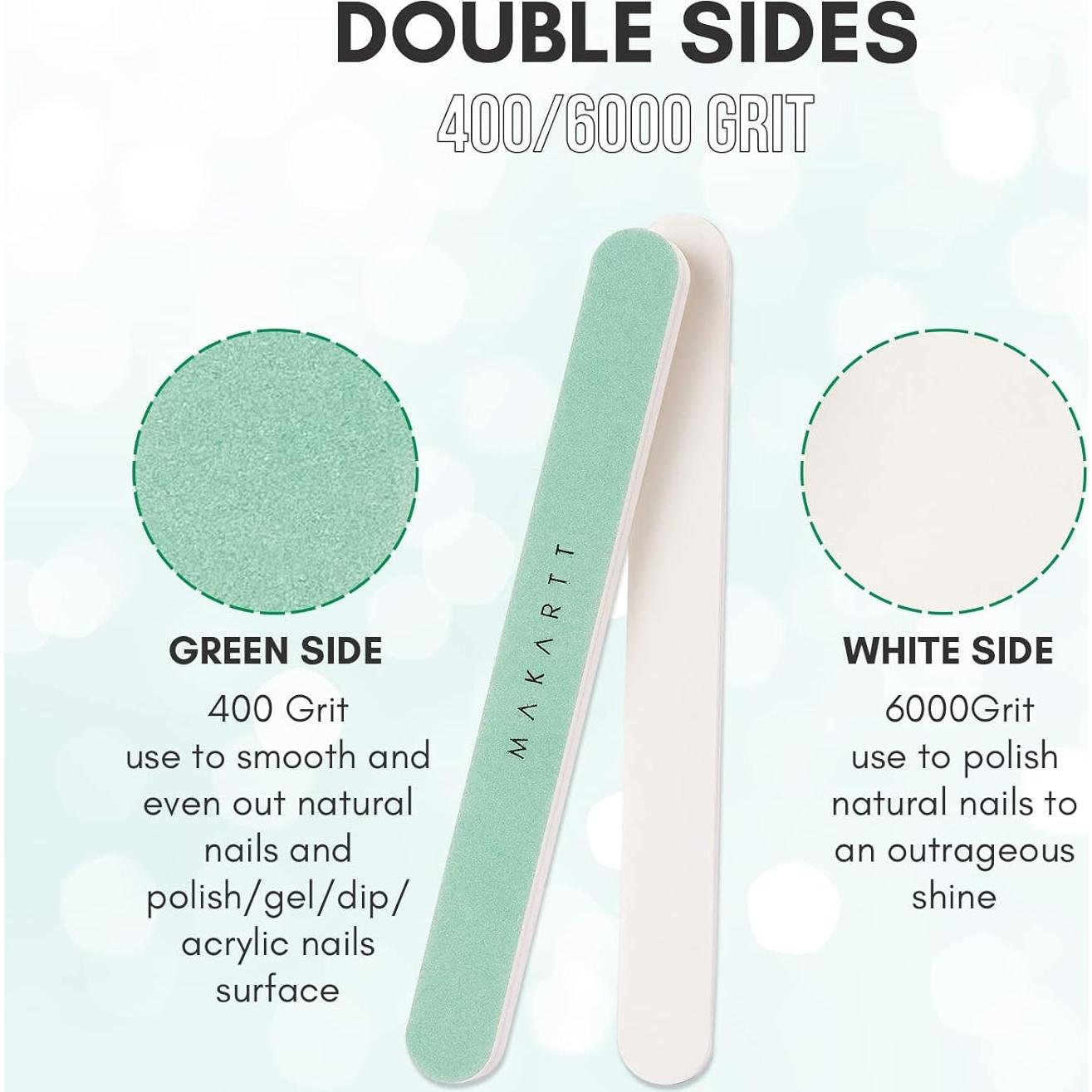 Bloque de Pulido de Uñas Makartt 10 Piezas 400/6000 Grano