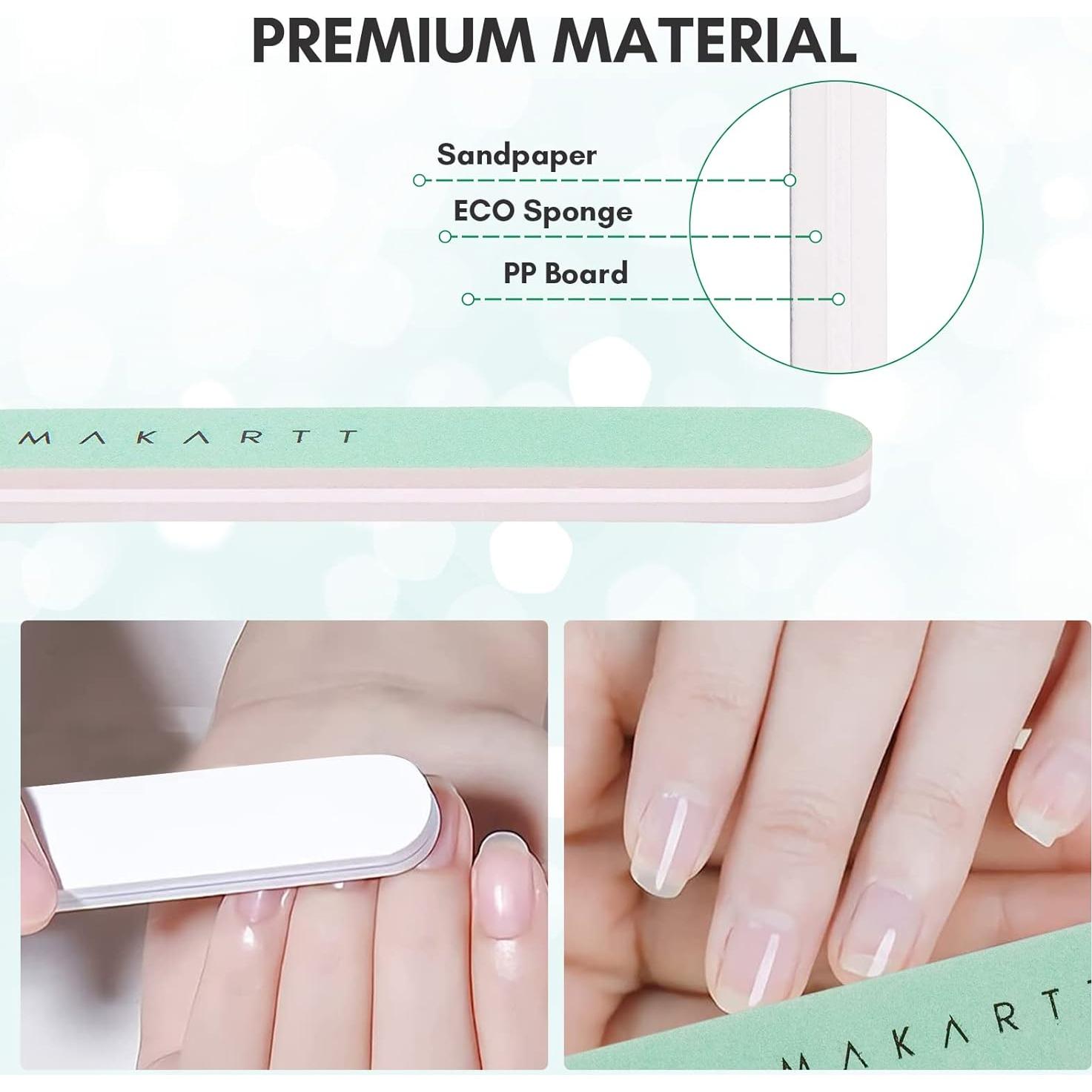 Bloque de Pulido de Uñas Makartt 10 Piezas 400/6000 Grano