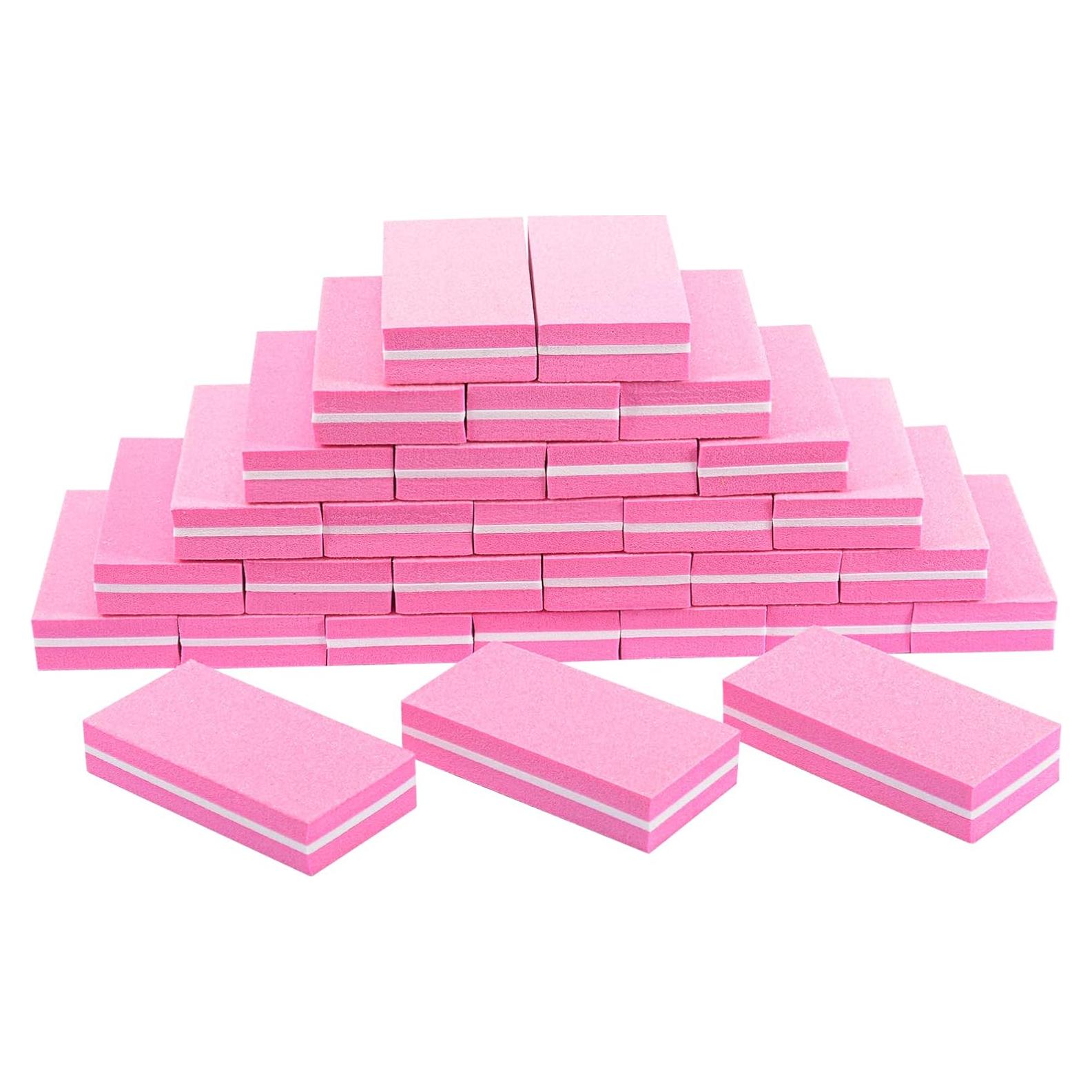 Bloque de Lima de Uñas Diesisa Rosa 100/180 Grano 30 Unidades