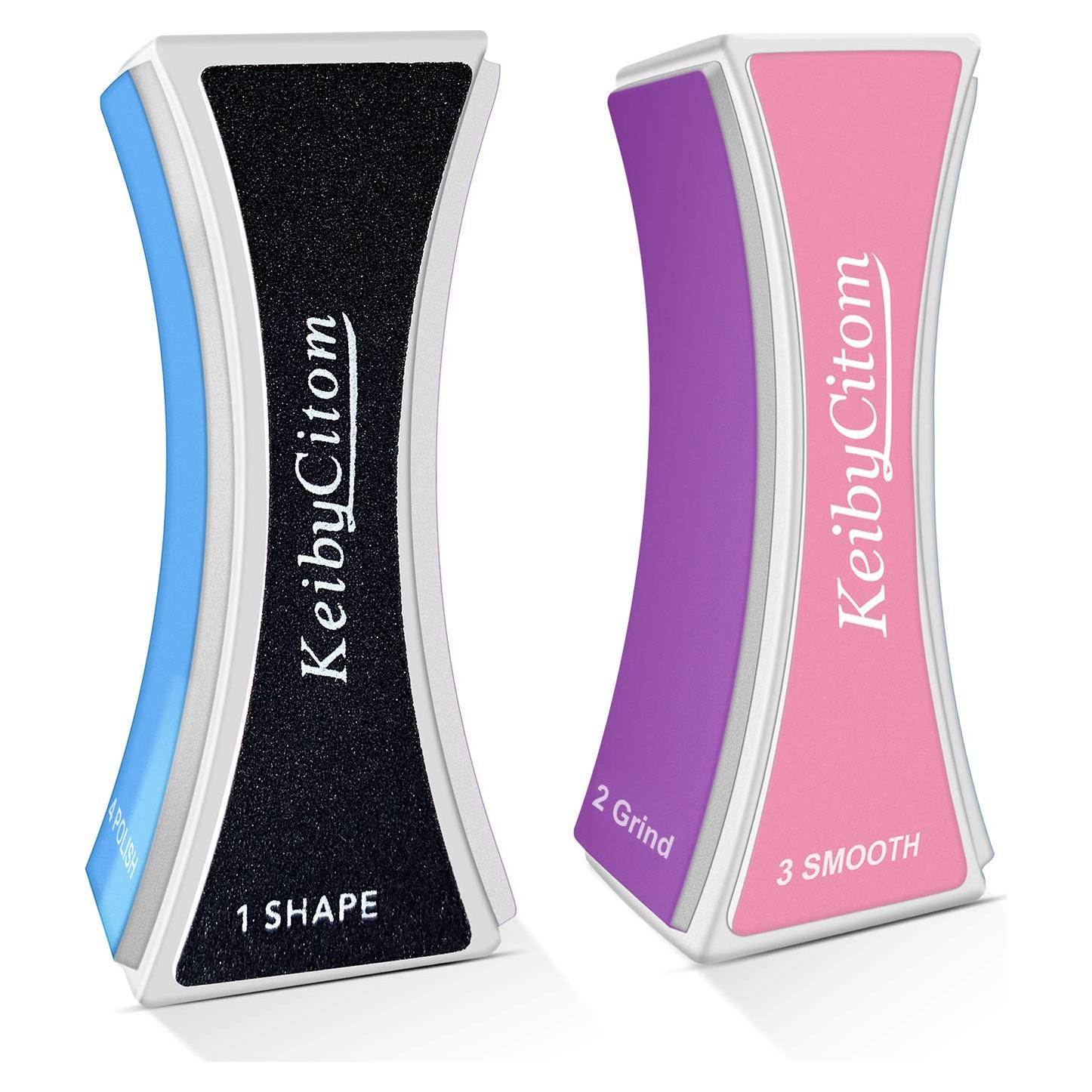Bloque Pulidor de Uñas Keiby Citom - 4 Lados, 2 Pcs