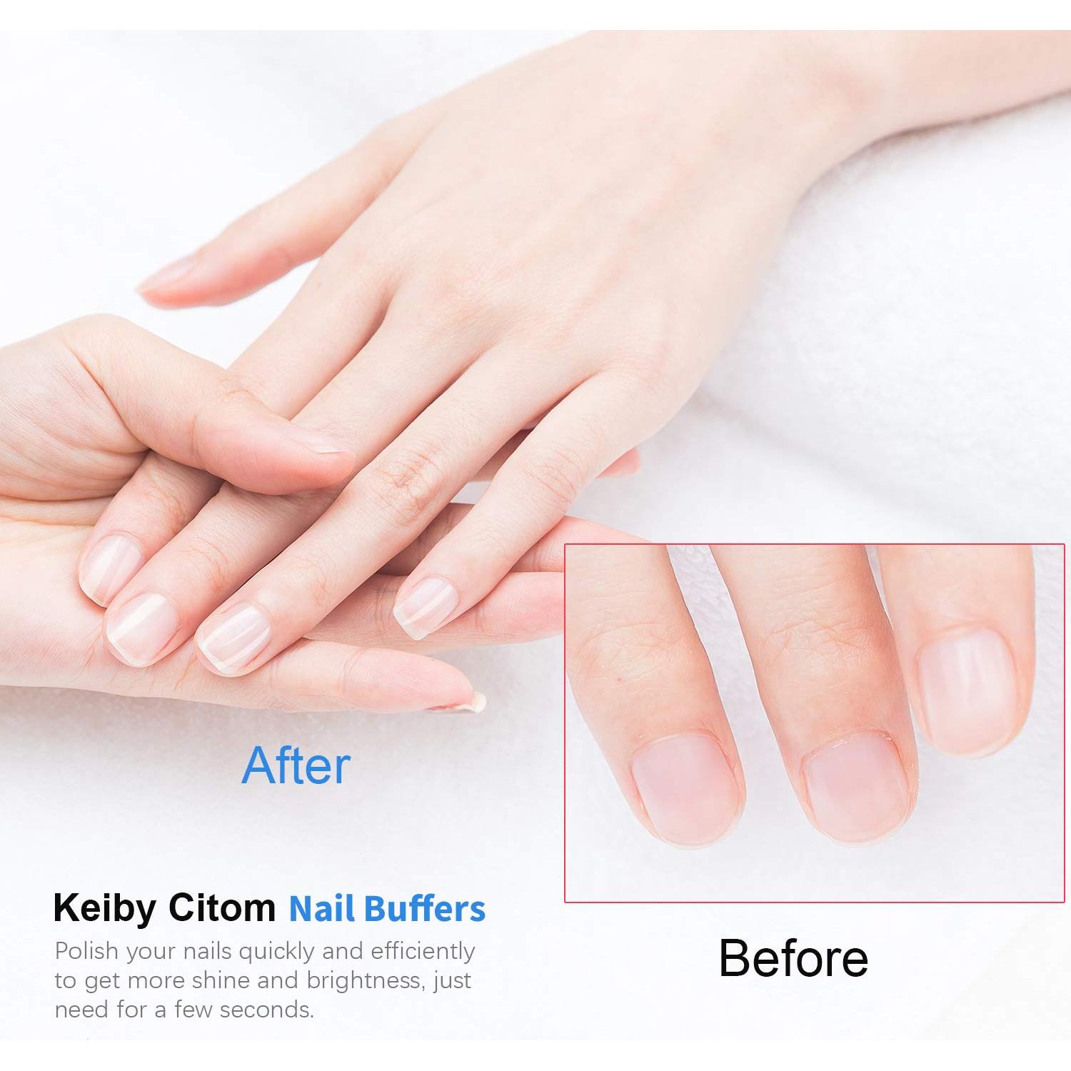 Bloque Pulidor de Uñas Keiby Citom - 4 Lados, 2 Pcs