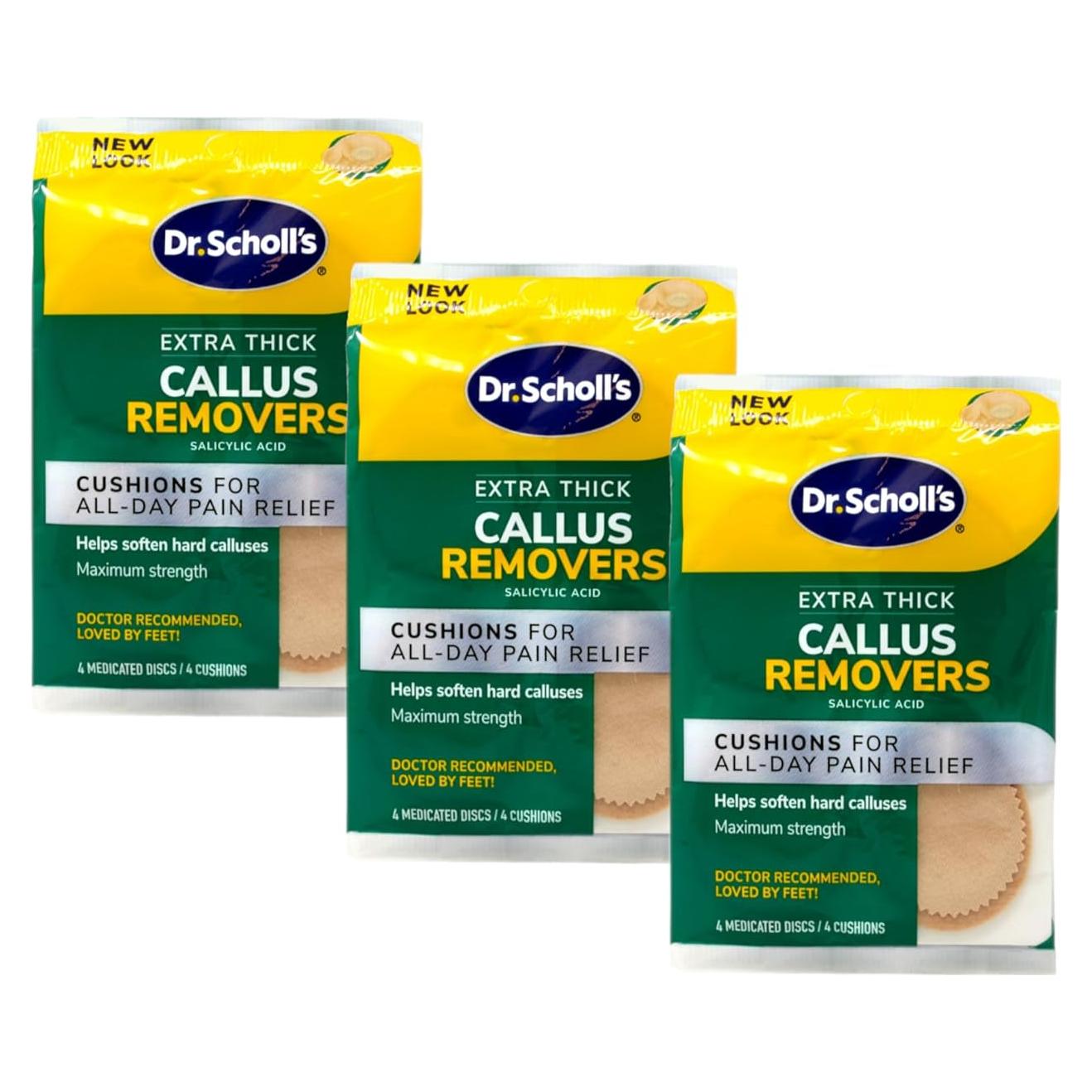 Removedores de Callos Extra Gruesos Dr. Scholl's 3 Paquetes