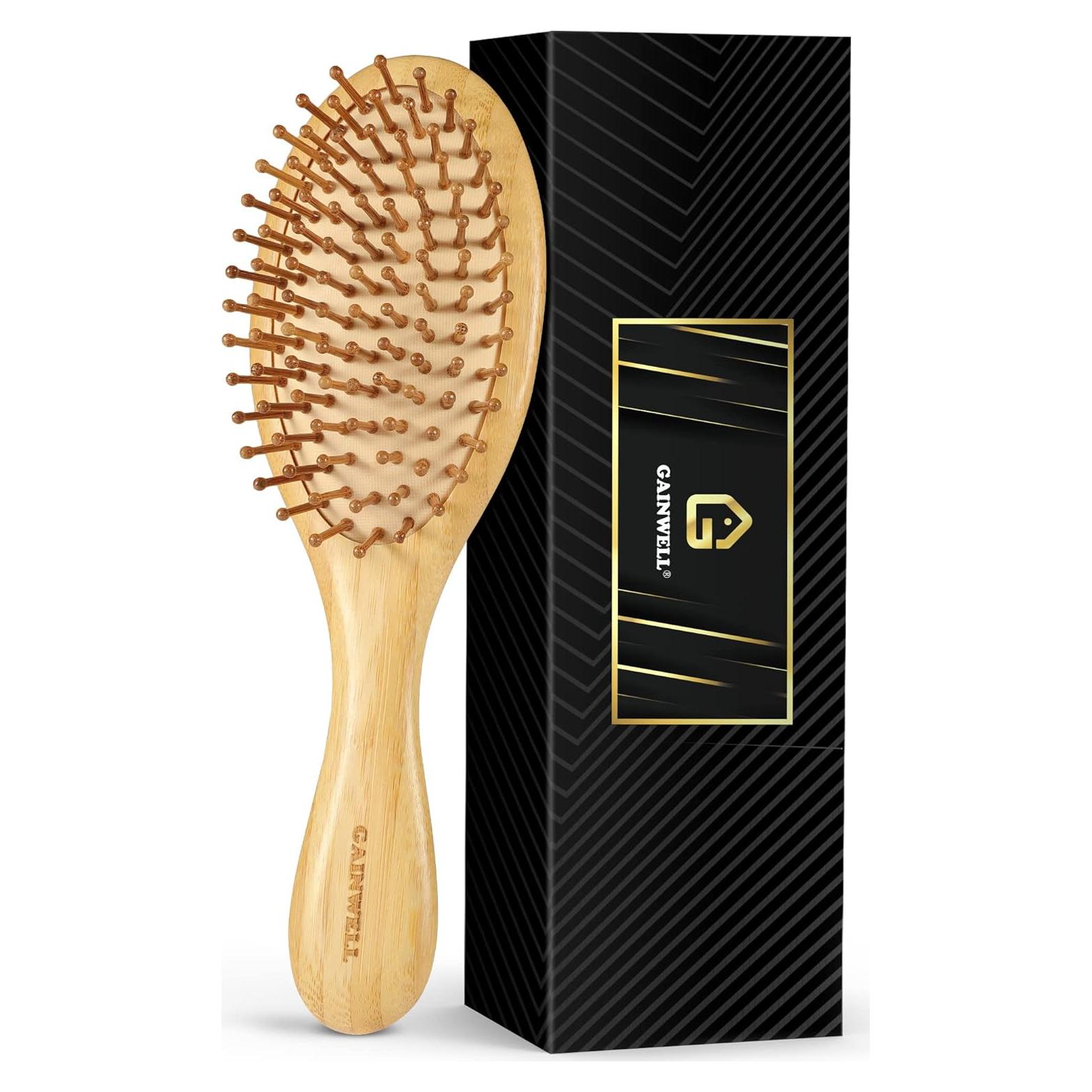 Cepillo de Pelo de Bambú GAINWELL Ergonomico 25.5cm