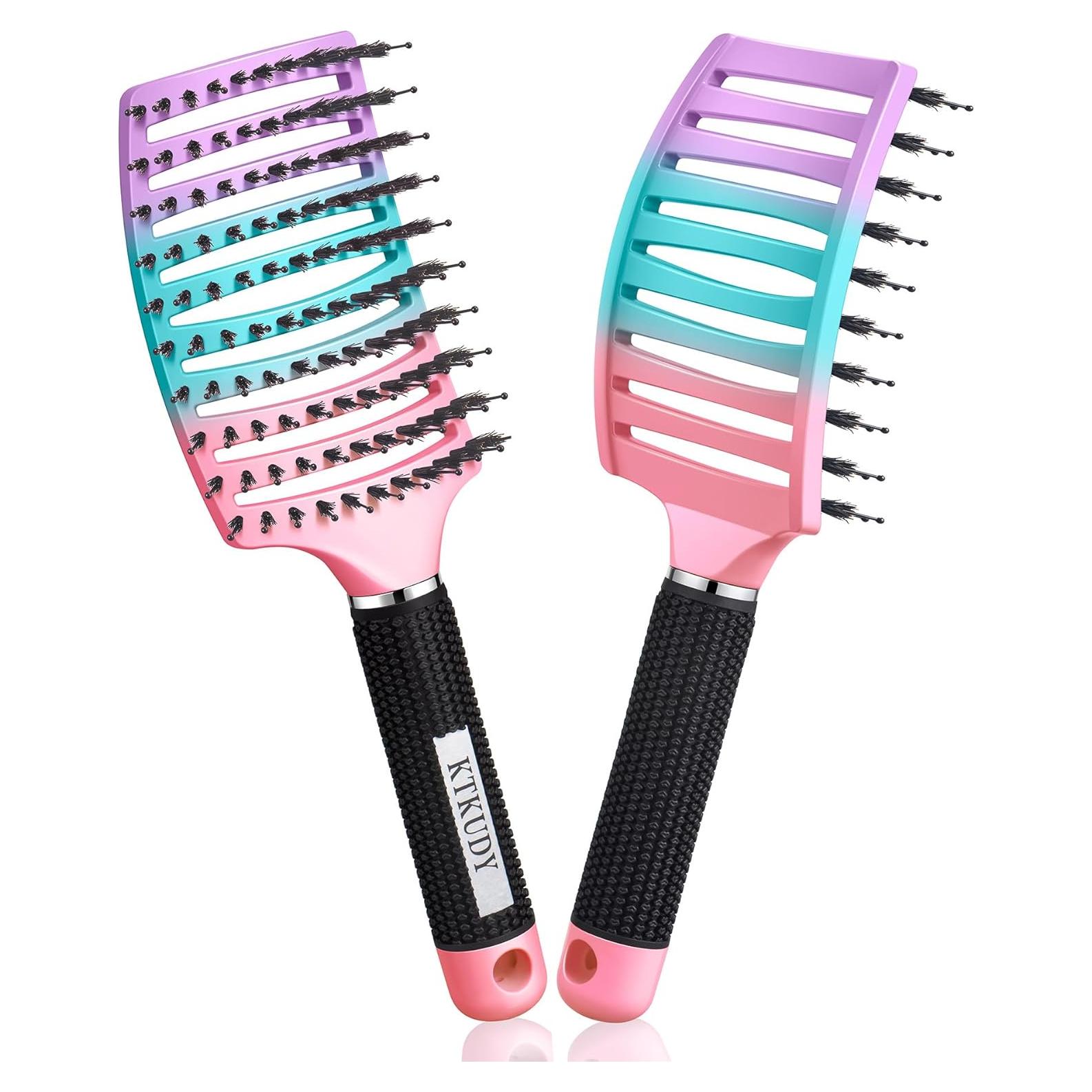 Cepillo Desenredante KTKUDY para Cabello Húmedo o Seco - 1 Unidad