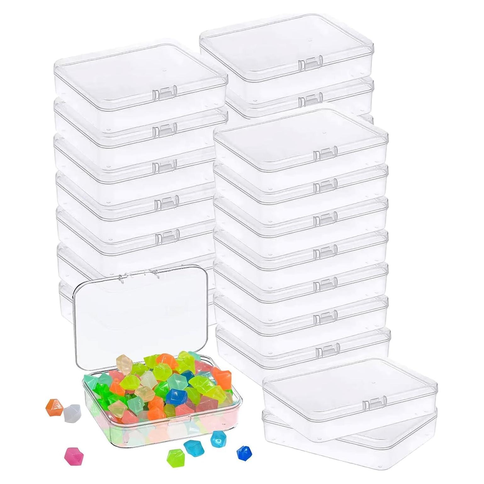 6 Mini Contenedores de Almacenamiento Plástico MFDSJ 8.9x6.1 cm