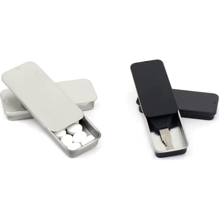 3 Contenedores de Lata Rectangulares Duehut con Tapa Deslizante