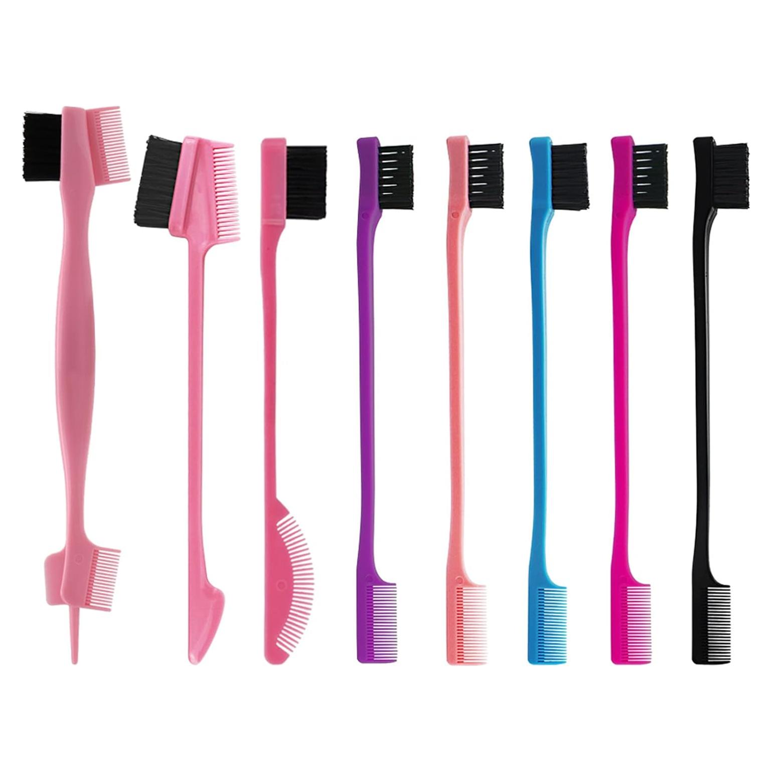 Juego de 8 Peines de Control de Bordes Goiple - Colores Variados