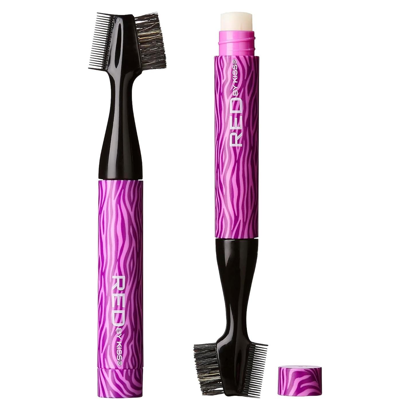 Cepillo de Bordes Red by Kiss 3 en 1 con Cera Fijadora