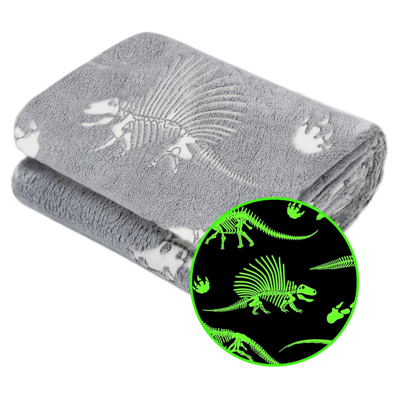 Manta Gitrat Dinosaurio Fluorescente 130x150 cm Brillante