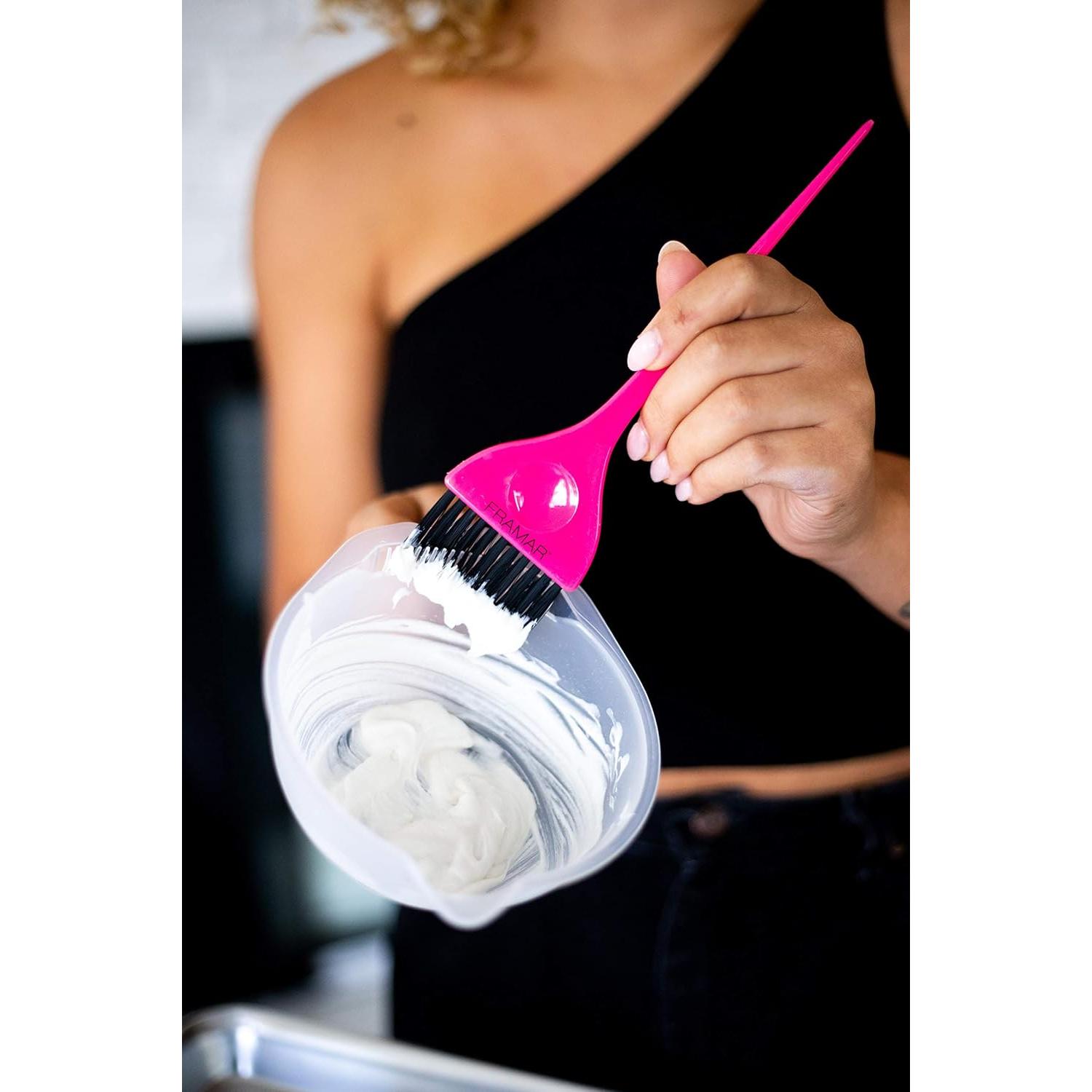 Brocha de Color de Cabello Framar Rosa - Cerdas AccuSoft