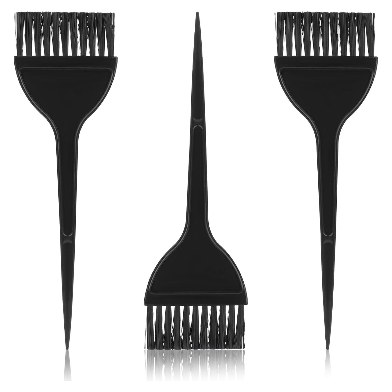 Brochas para Tinte de Cabello 3 Pcs Reutilizables Negro