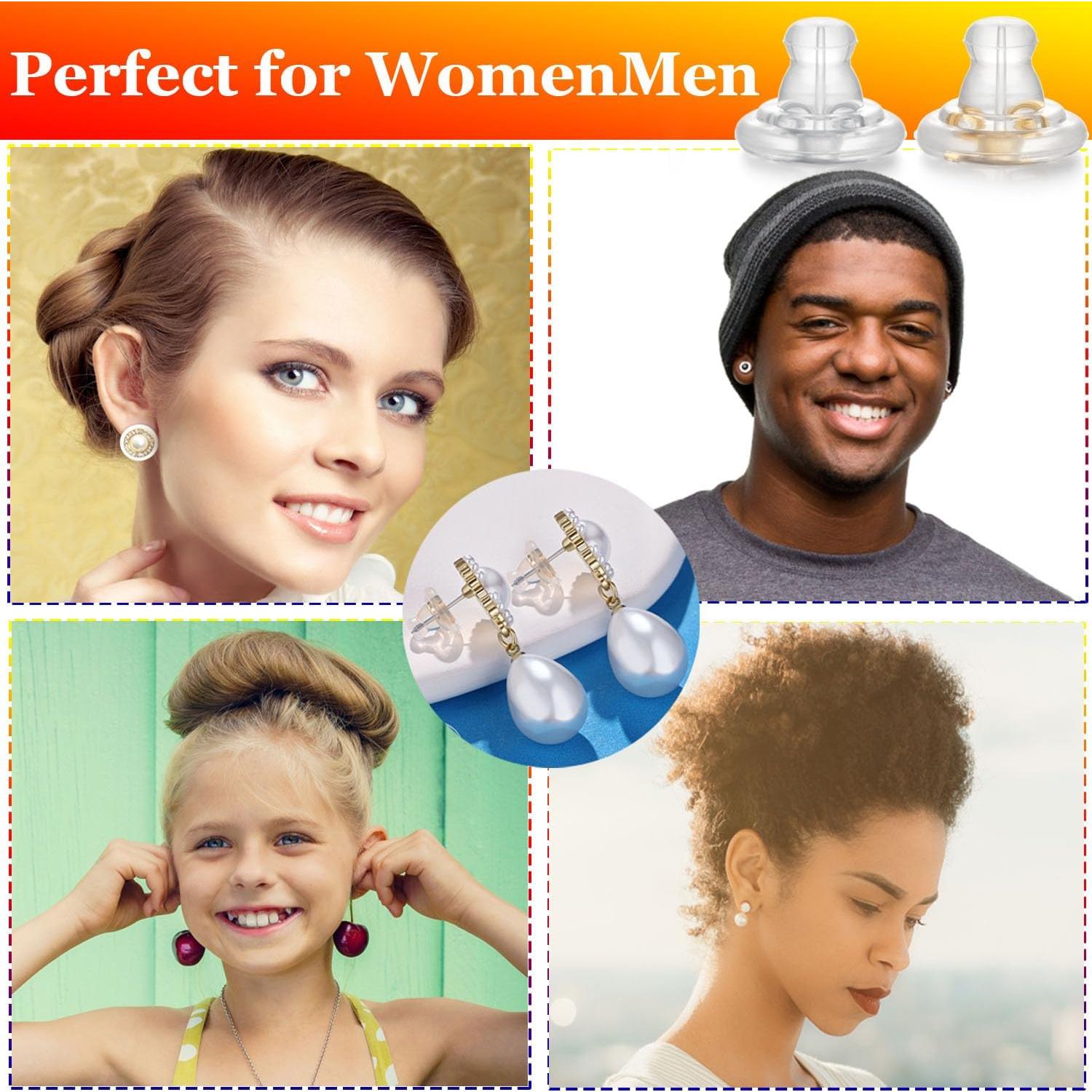 Resortes de Silicona Hipoalergénicos Moconar para Aretes Plata