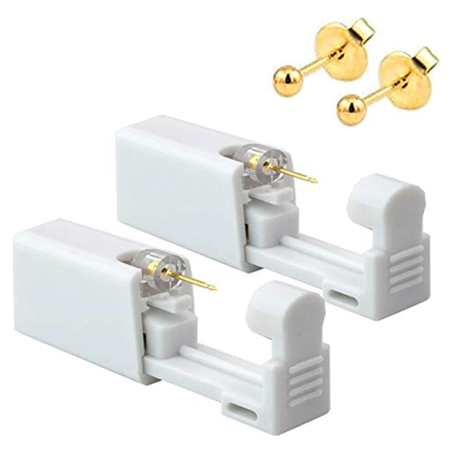 Kit de Perforación de Orejas Desechable 2 Pistolas + Studs