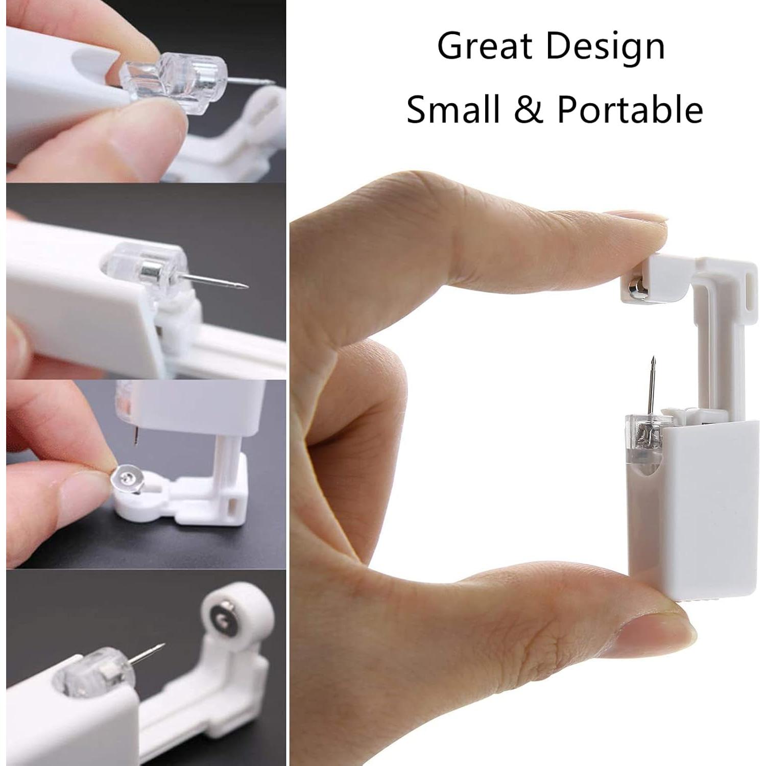 Kit de Perforación de Orejas HYJLPAF - 4 Pistolas Desechables con Aretes 5mm